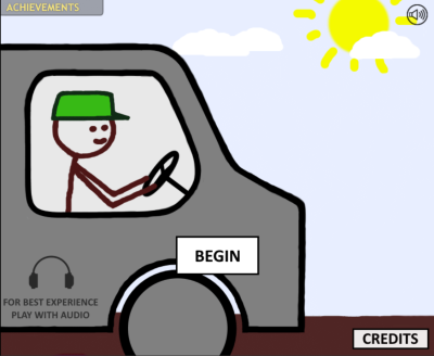 Player entering a dark roadside diner during a storm in Dinner in the Storm