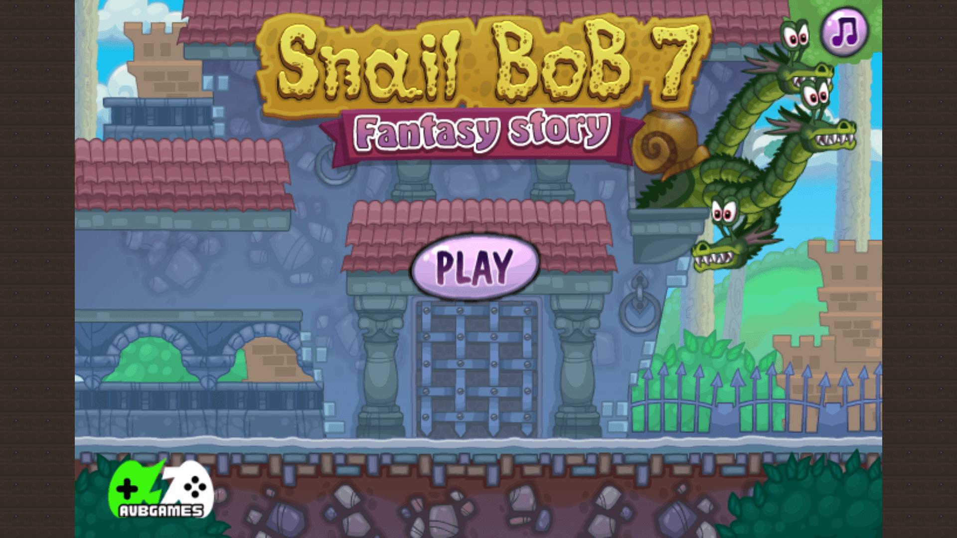 Cute hand-drawn graphics featuring Bob in a storybook world