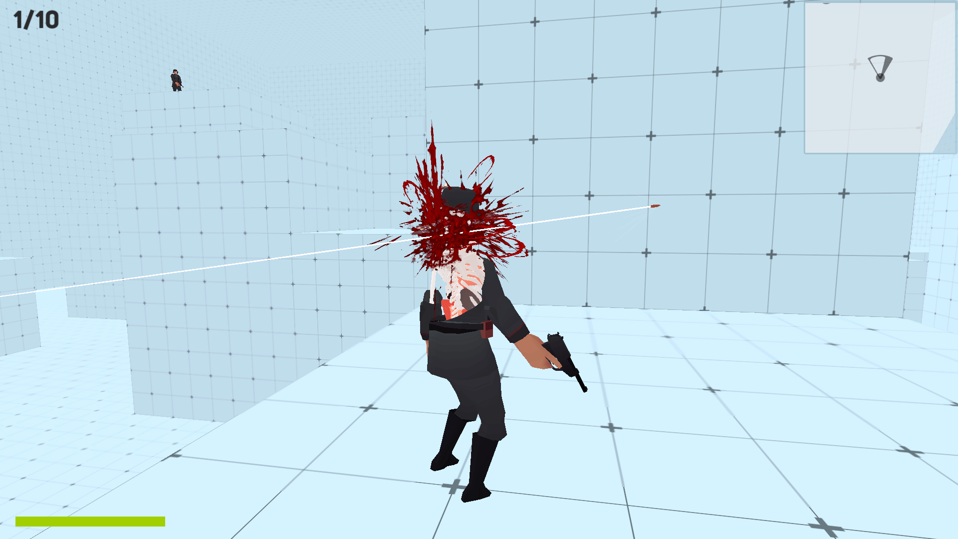 Sniper aiming through scope in Sniper Shot: Bullet Time