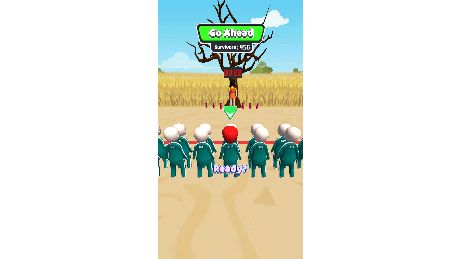 Squid Game-inspired survival game with vivid graphics
