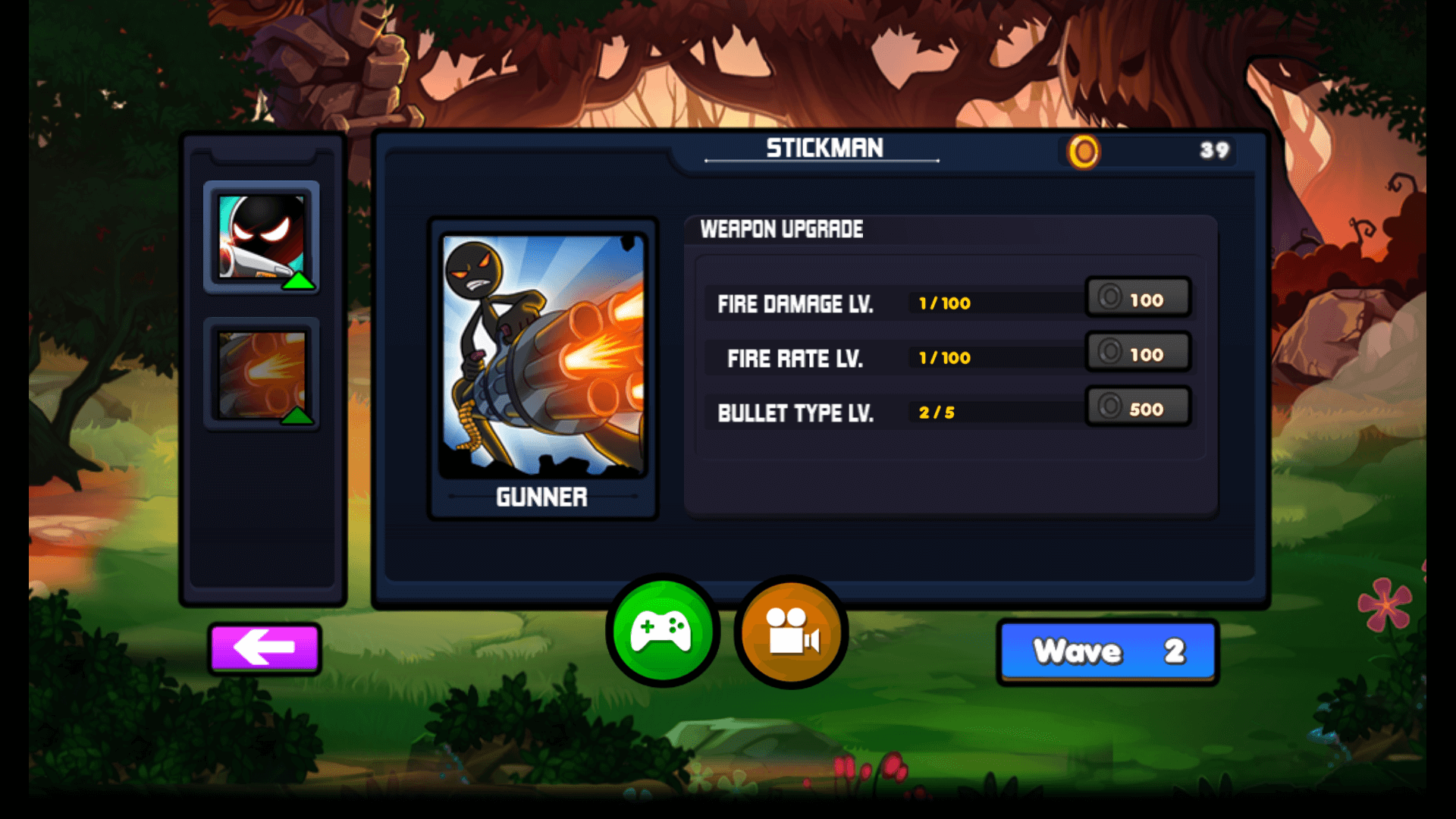 Stickman Shooter 2 gameplay with special attack ready