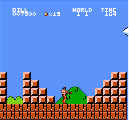 Mario, Link, and Mega Man in Super Mario Bros Crossover gameplay
