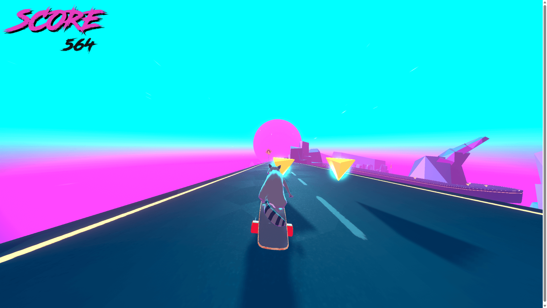 Third-person skateboarding adventure with Tanuki on Sunset Island