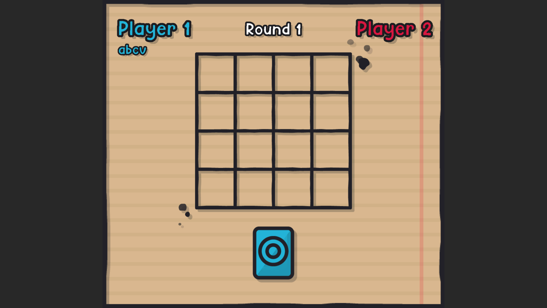 Player placing a shape on the Tic Tac What board during gameplay