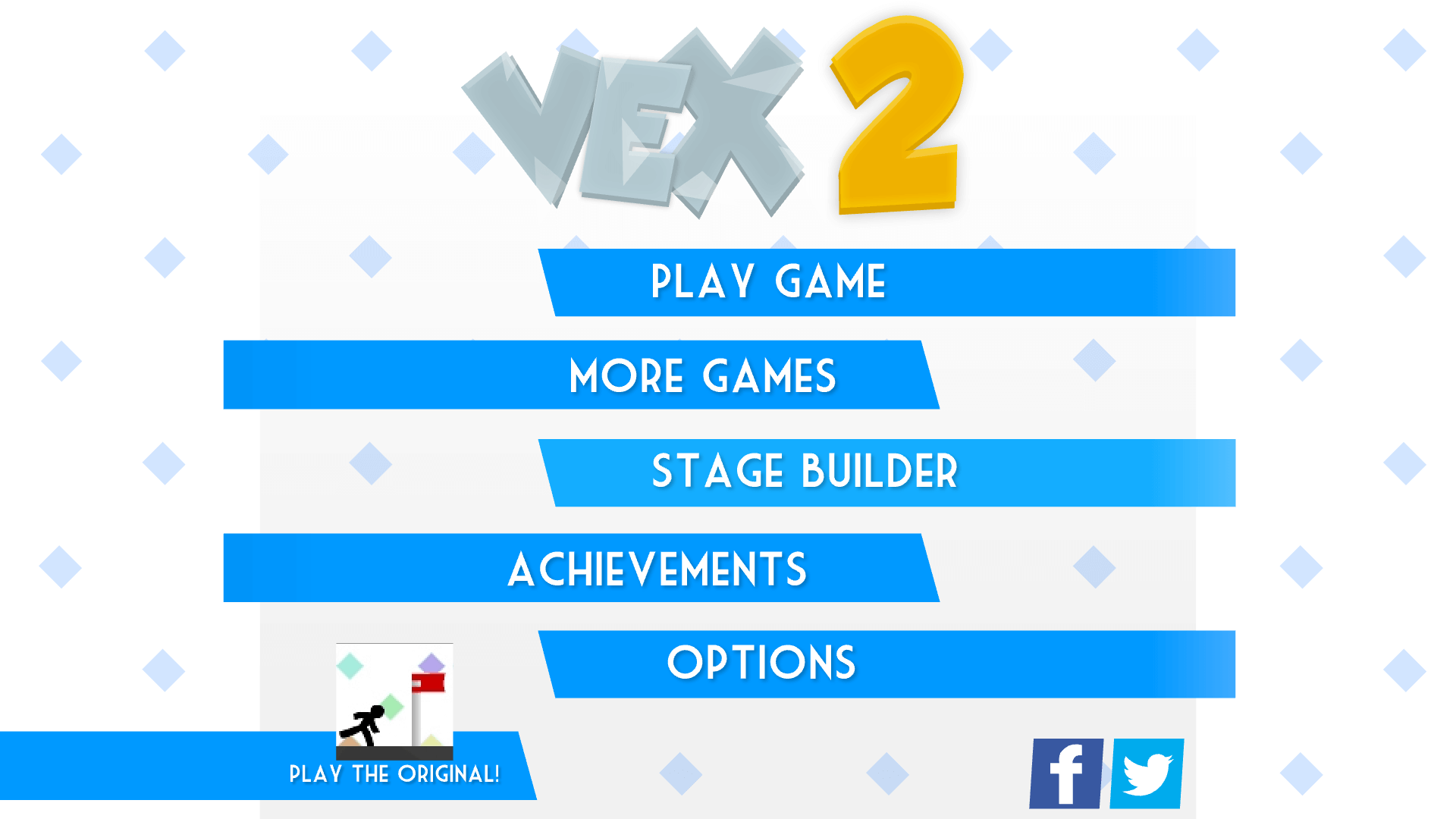 Stickman jumping over spikes in Vex 2 platformer