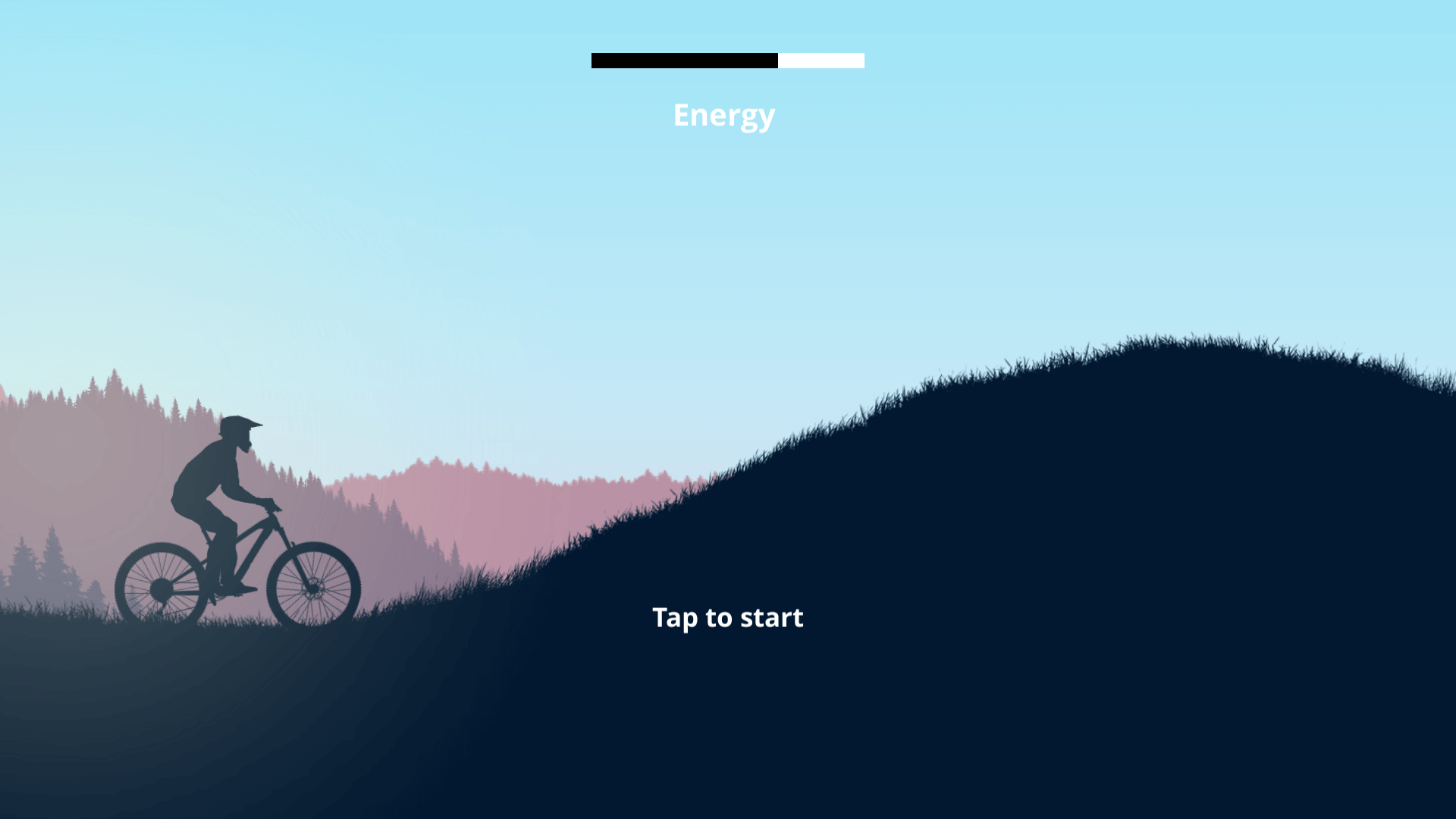 Biker performing a backflip on a mountain trail in Bike Xtreme2