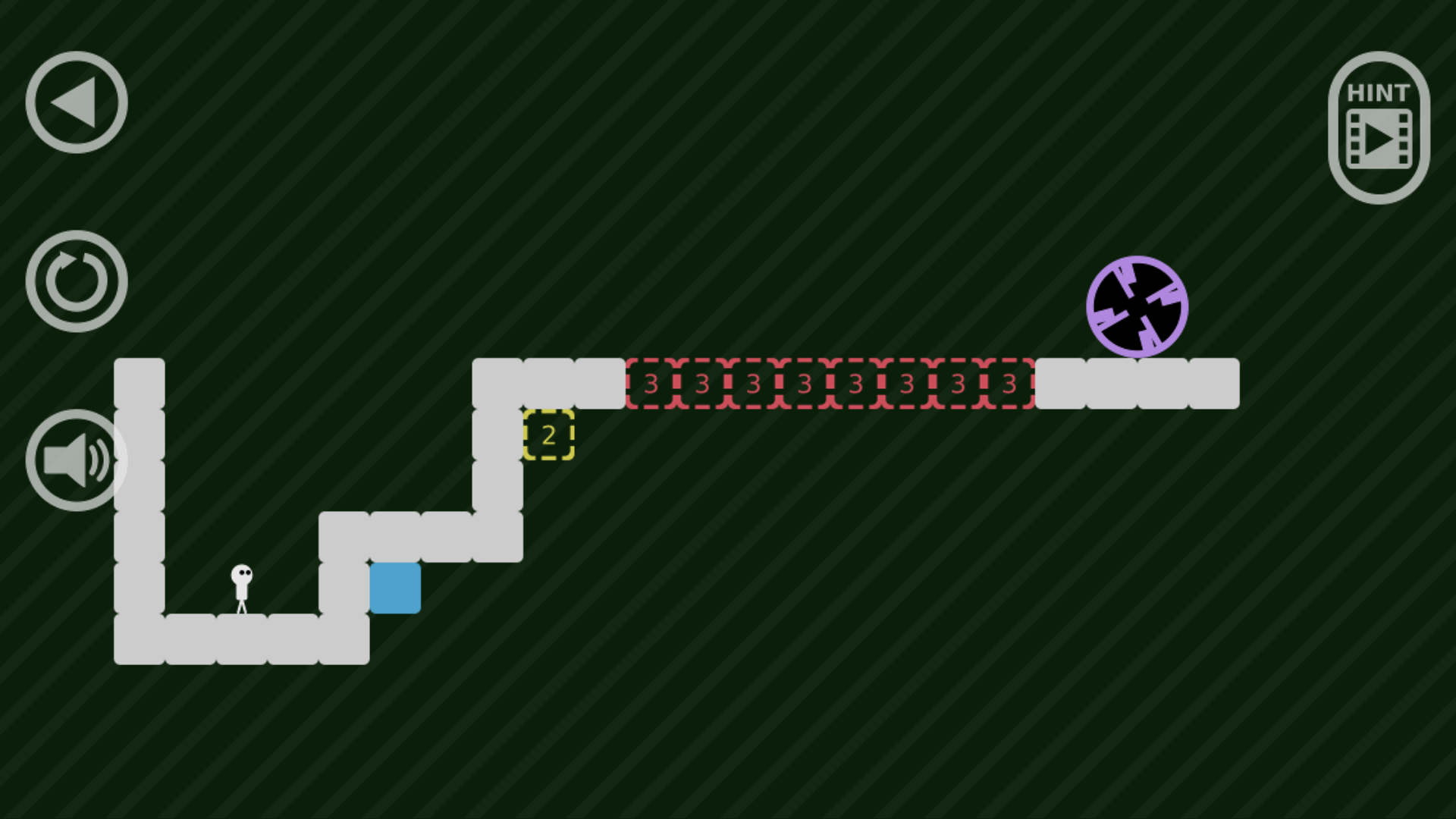 Puzzle section in Block Toggle where blocks disappear permanently after being stepped on once1