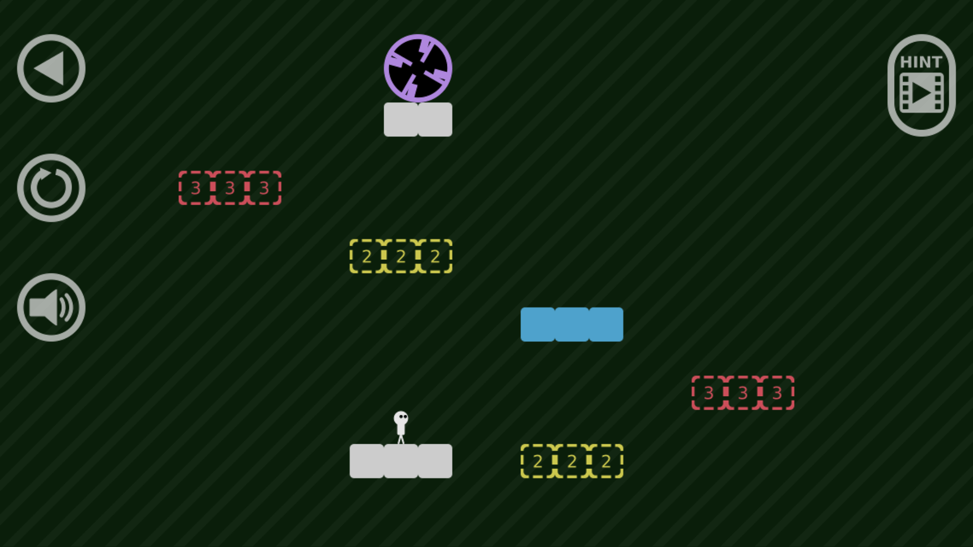 Puzzle section in Block Toggle where blocks disappear permanently after being stepped on once4