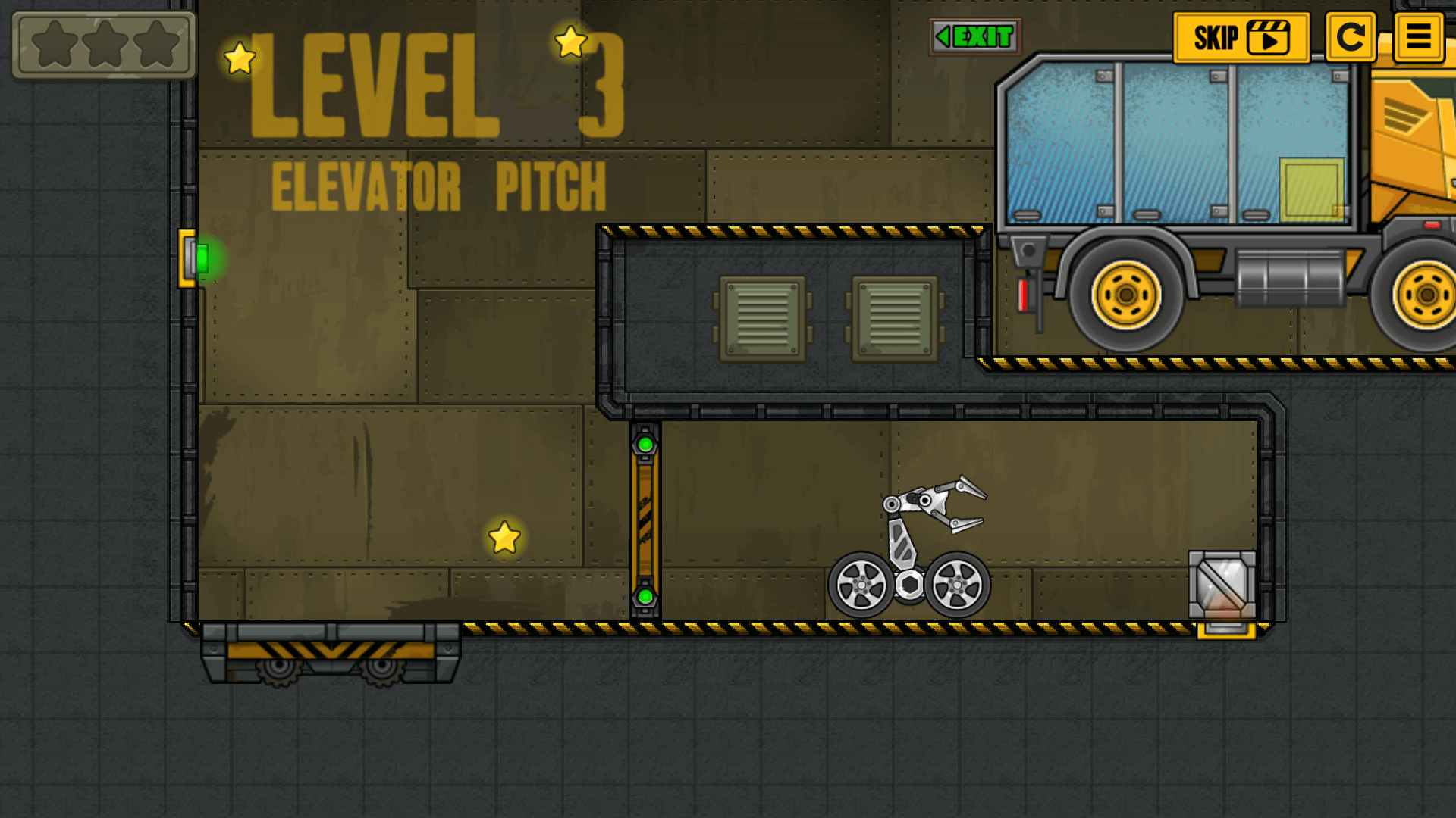 Completed level screen showing all boxes delivered in BoxRob 2