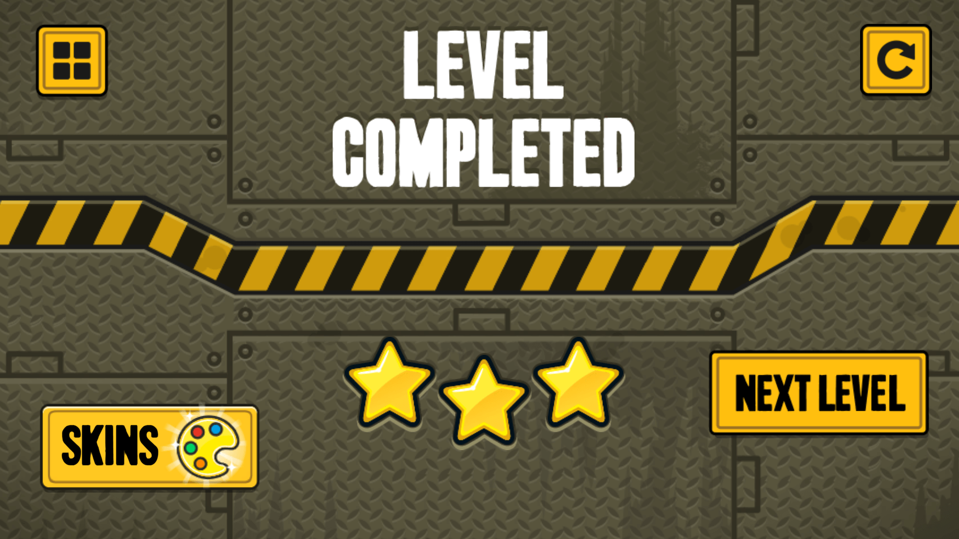 BoxRob dropping a box into a truck slot to complete the level