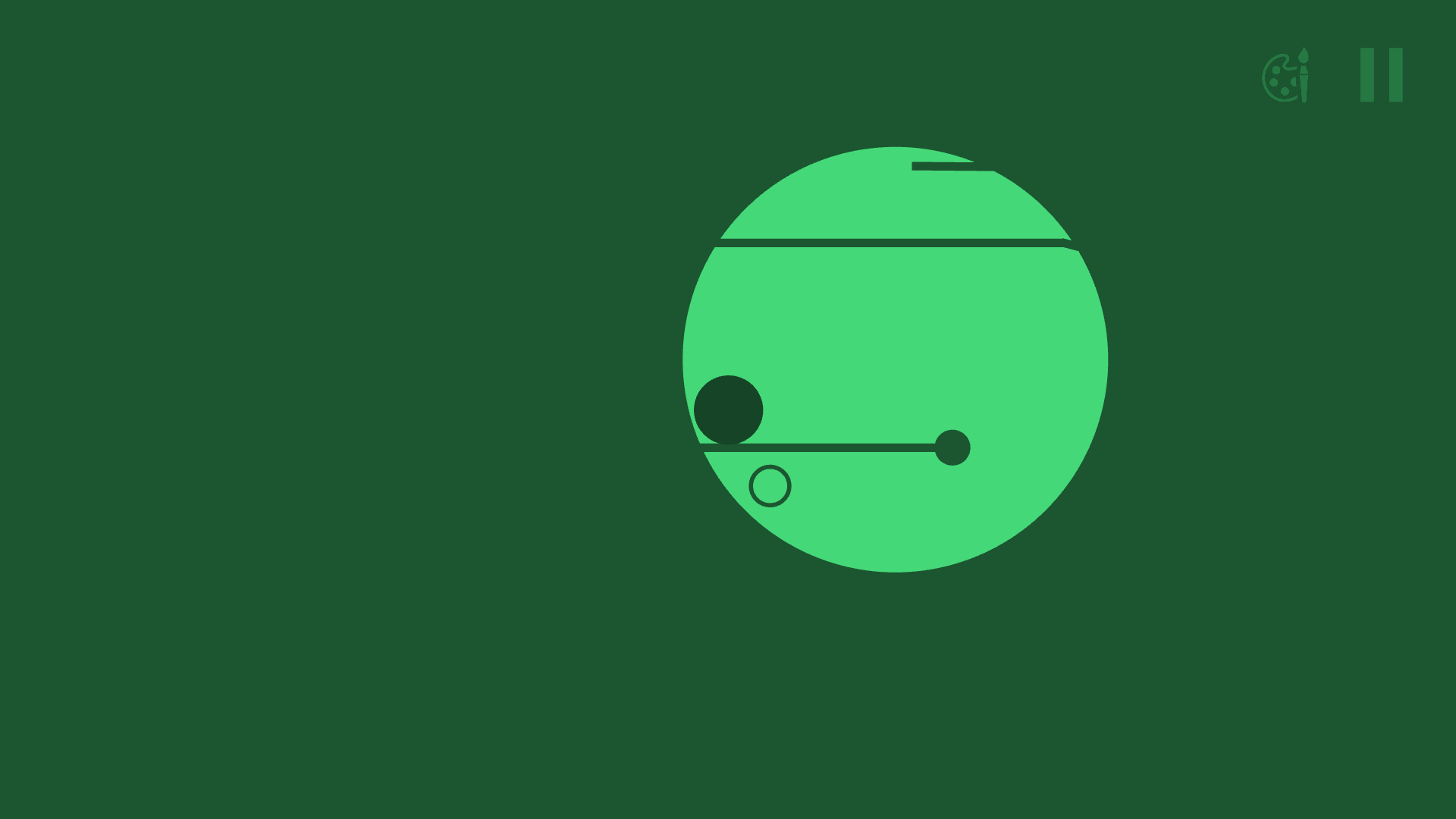CircloO XL main menu with minimalist design and start button1