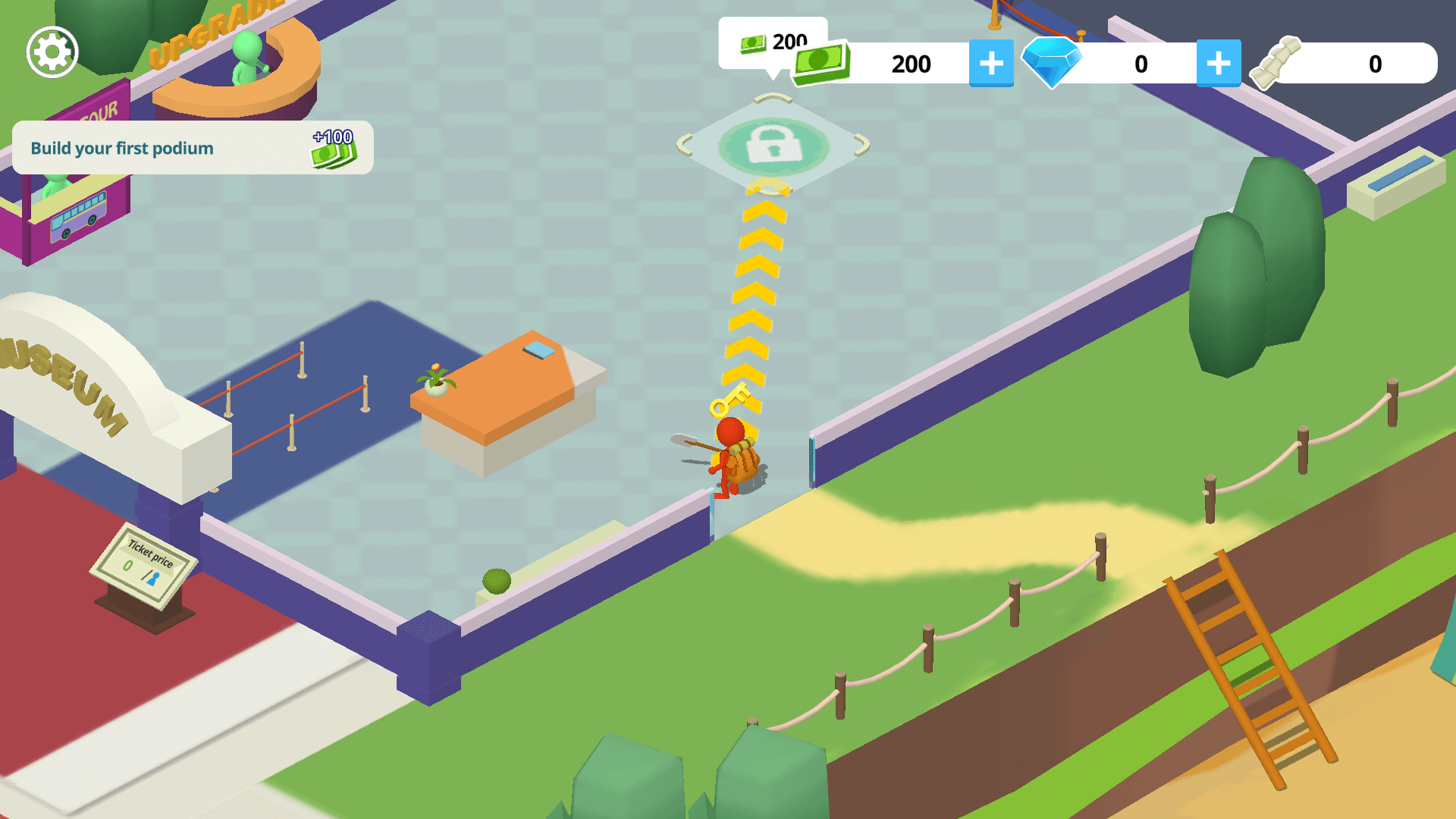 Player digging underground in Digging Master to collect treasures1