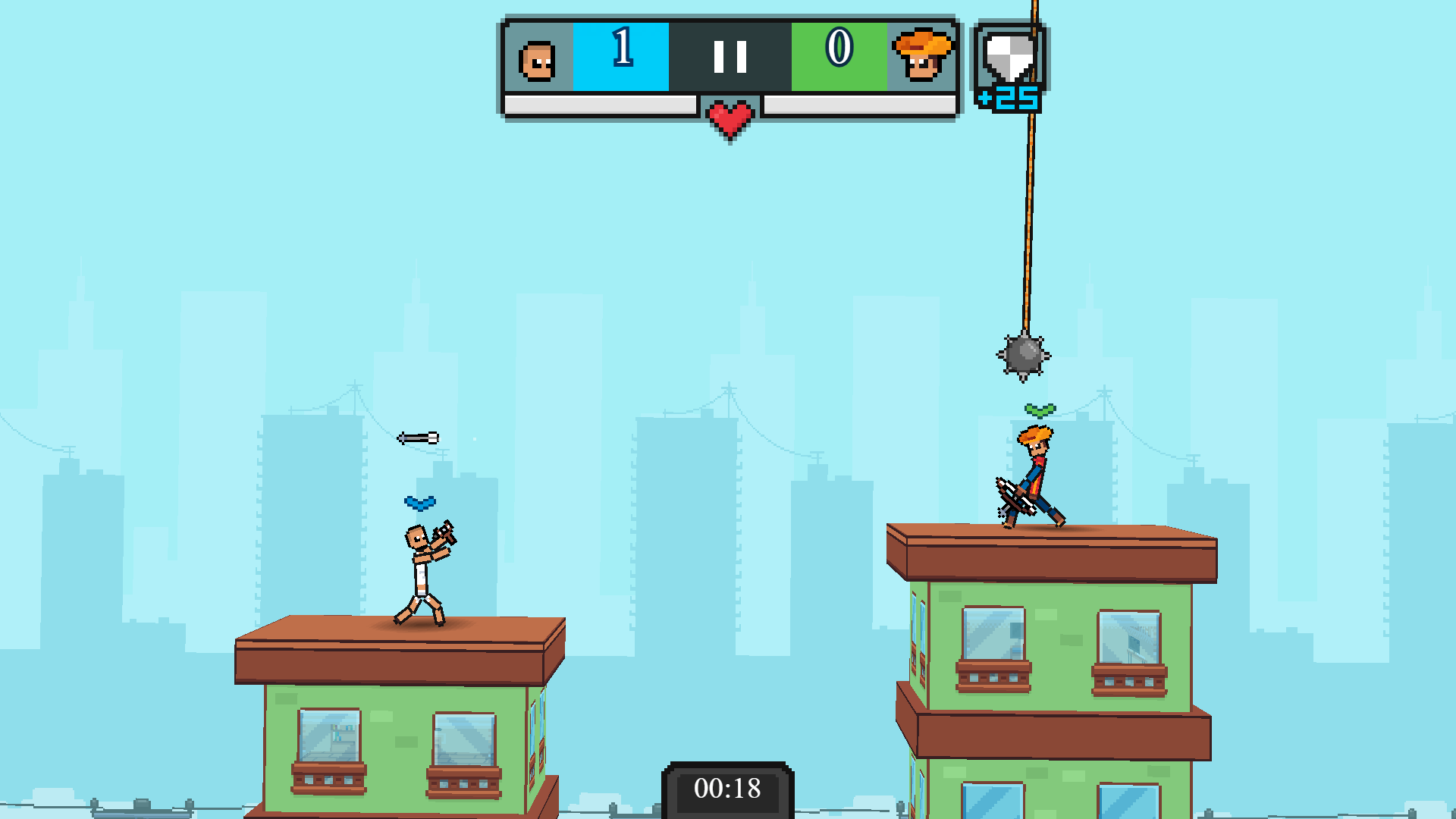 Aiming and shooting mechanics in Duel of Chance gameplay