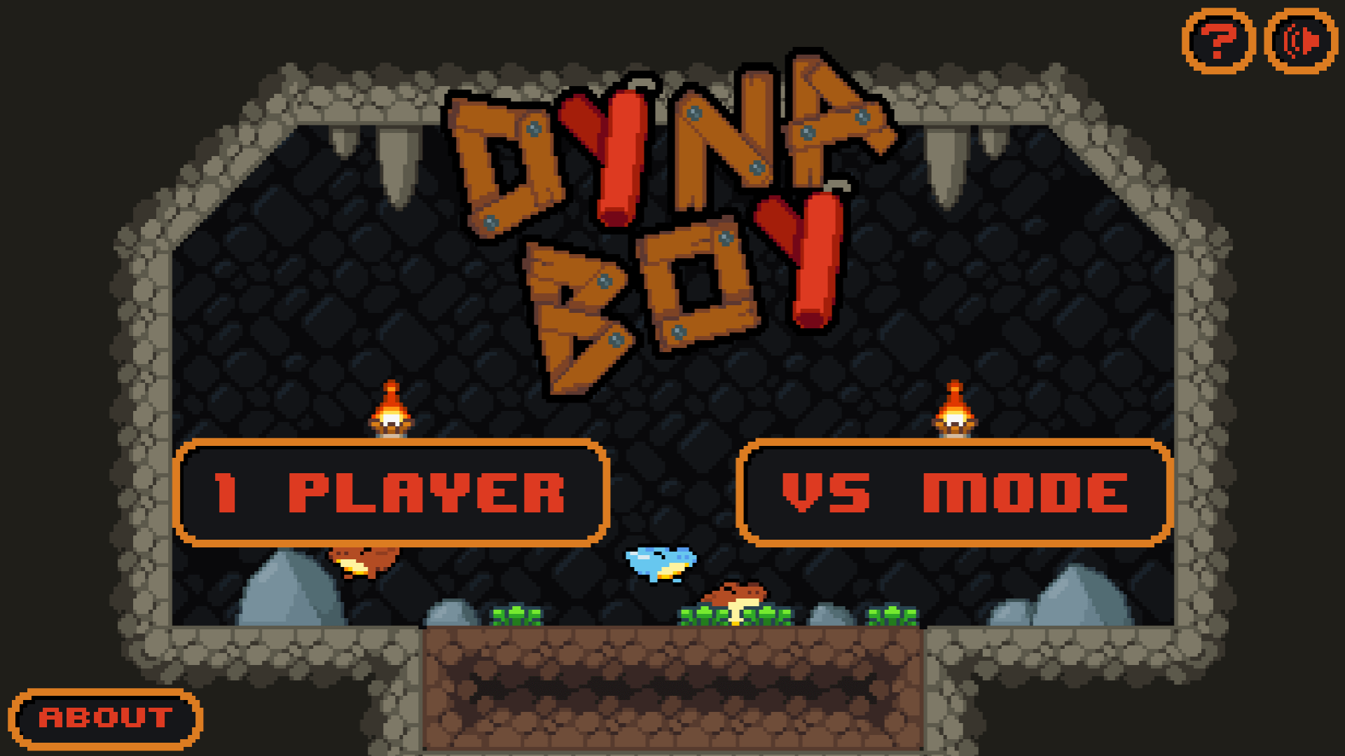 Dyna Boy platform game character moving through obstacles and collecting diamonds3