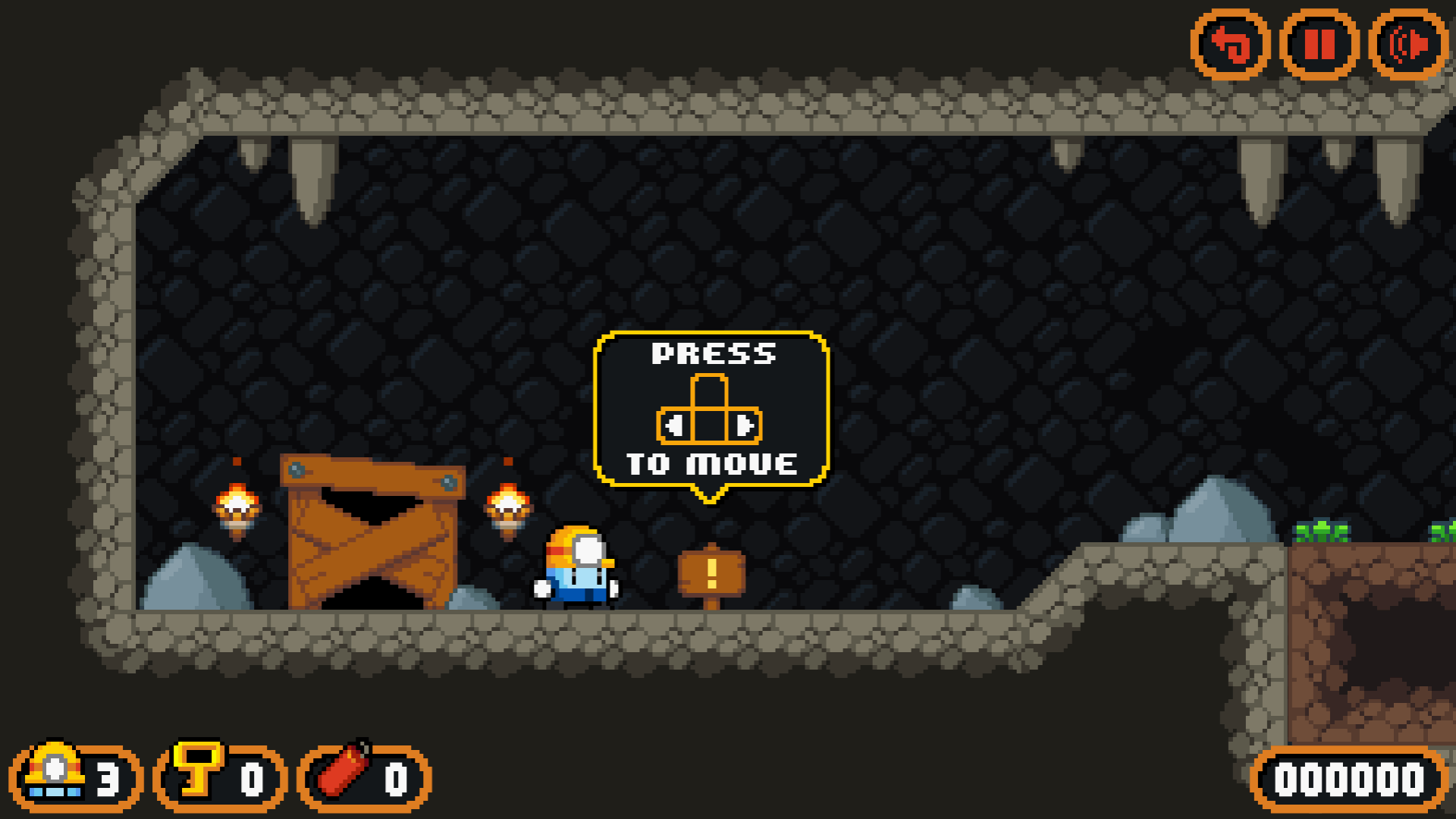 Dyna Boy platform game character moving through obstacles and collecting diamonds2