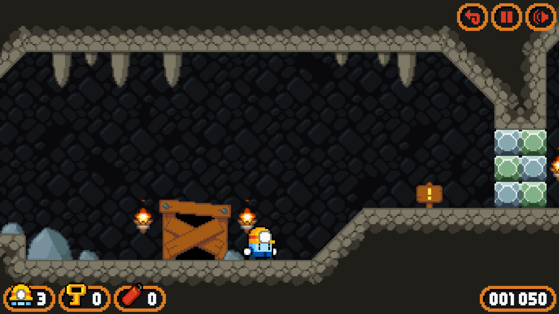 Dyna Boy platform game character moving through obstacles and collecting diamonds1