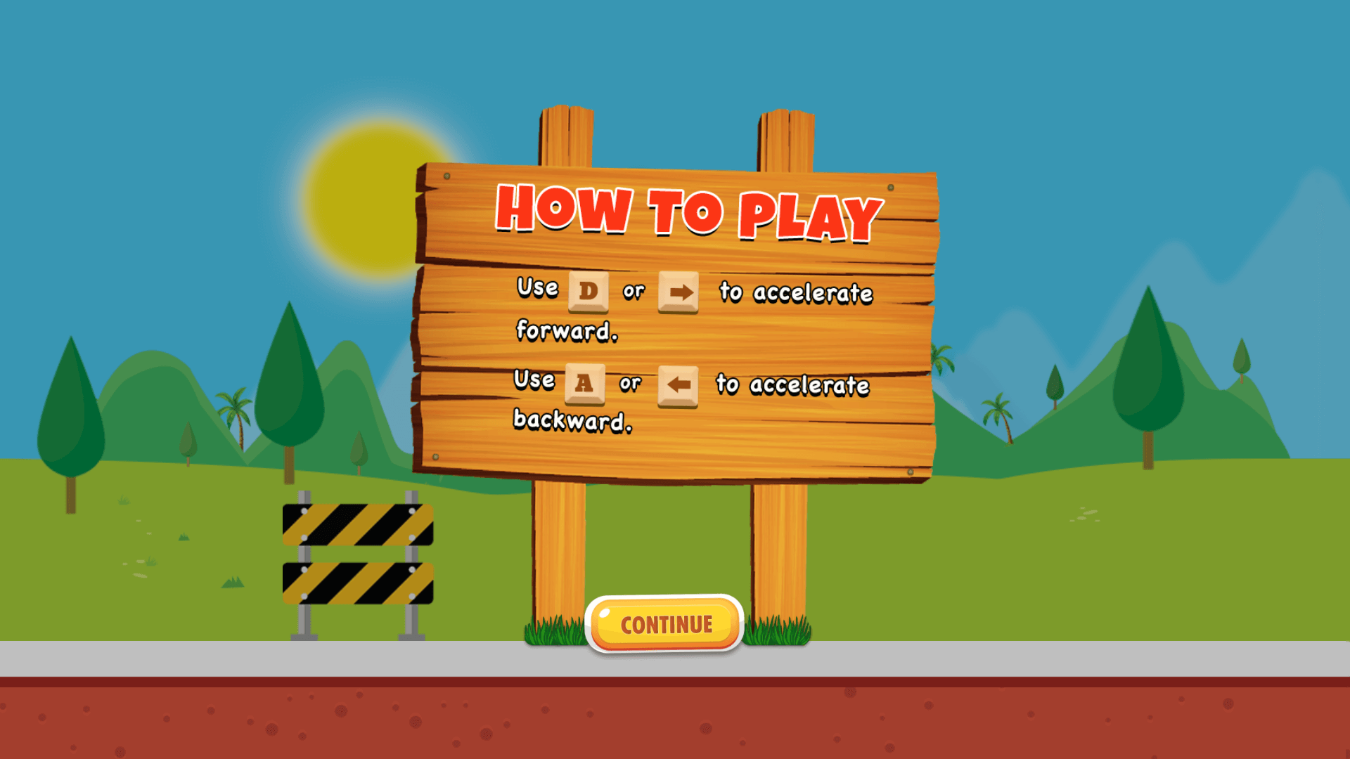 Player driving carefully over bumpy hills while balancing an egg in Eggy Car