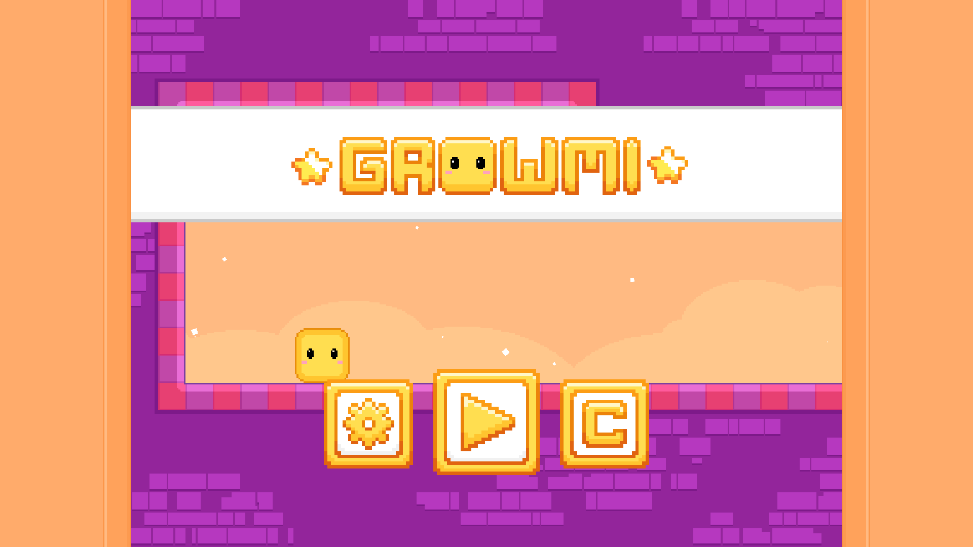 Growmi game character moving through puzzle level2