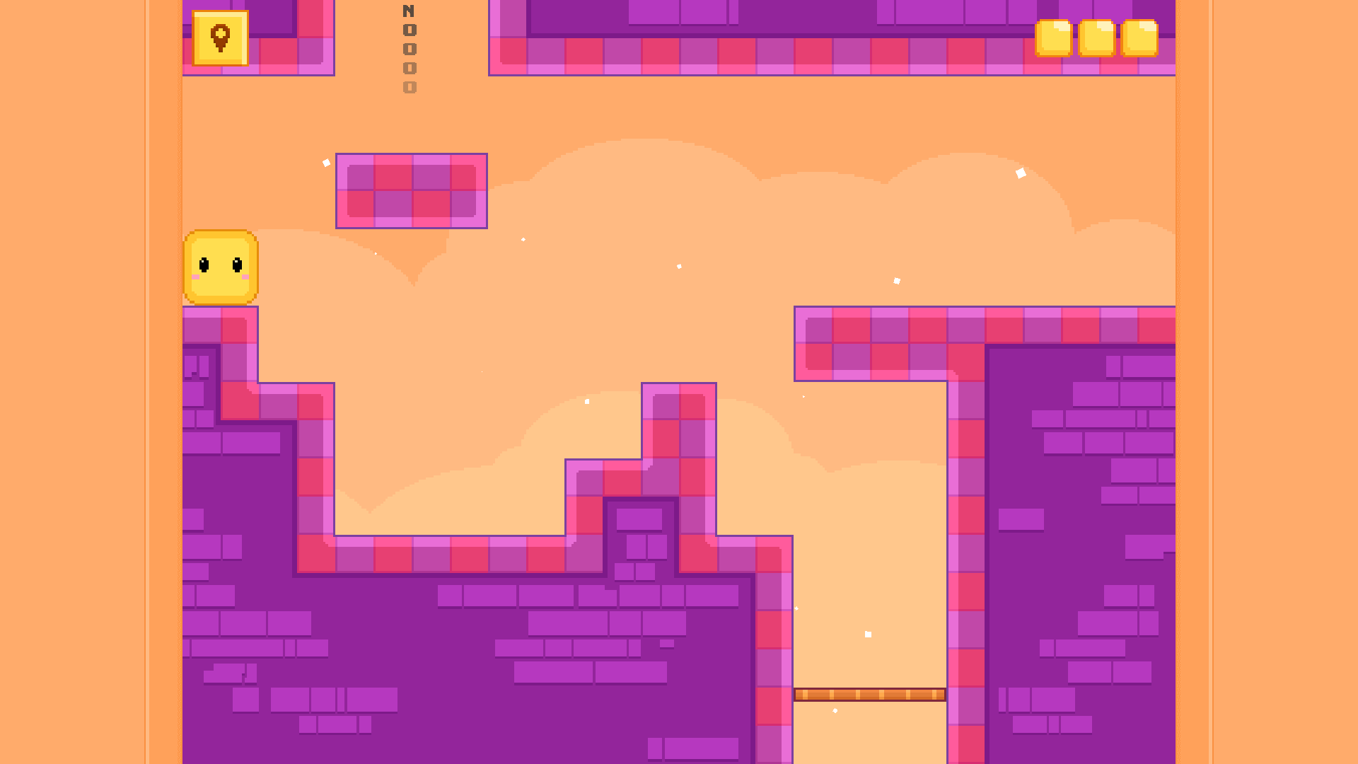 Growmi game character moving through puzzle level1
