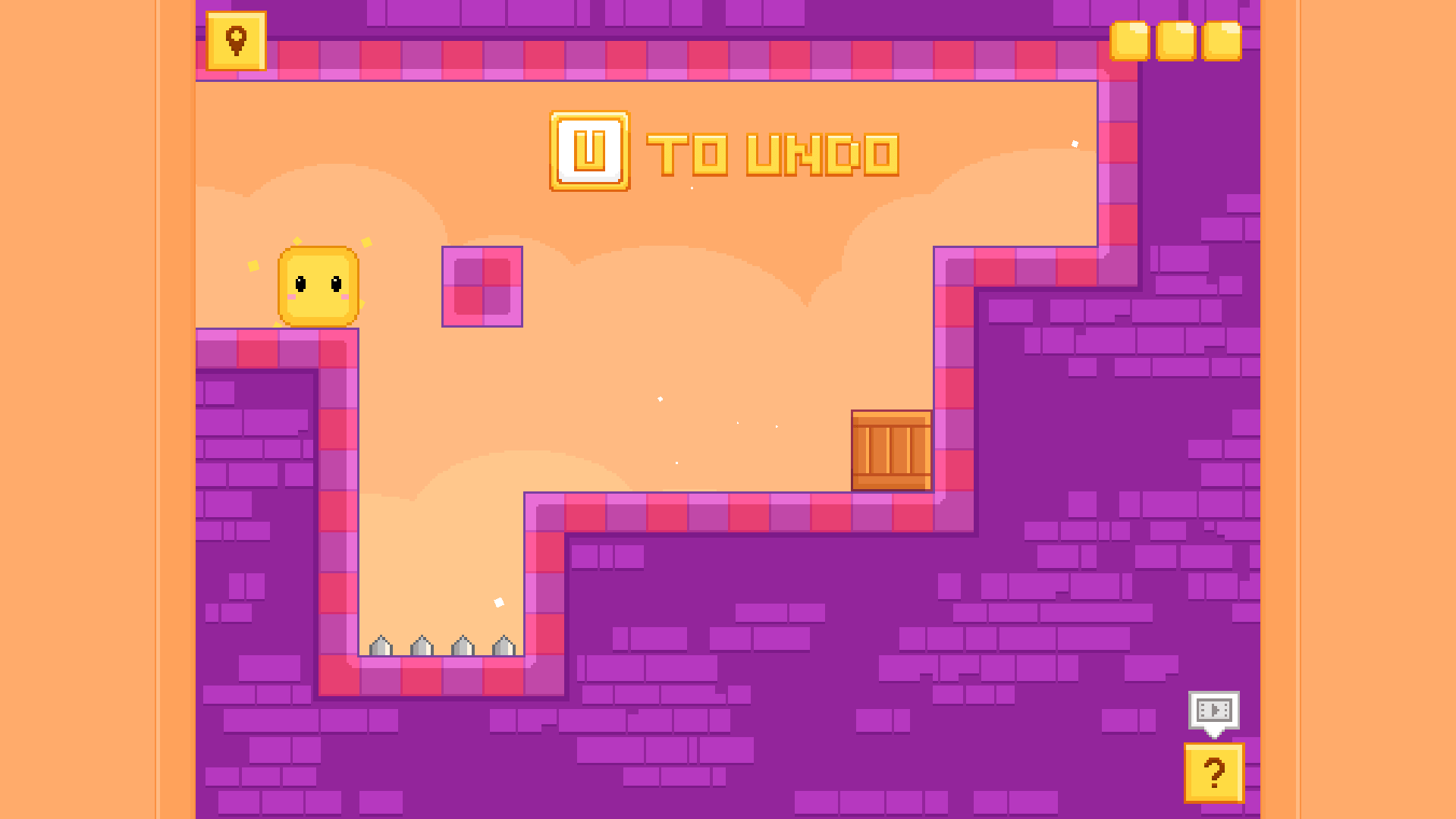 Growmi game character moving through puzzle level