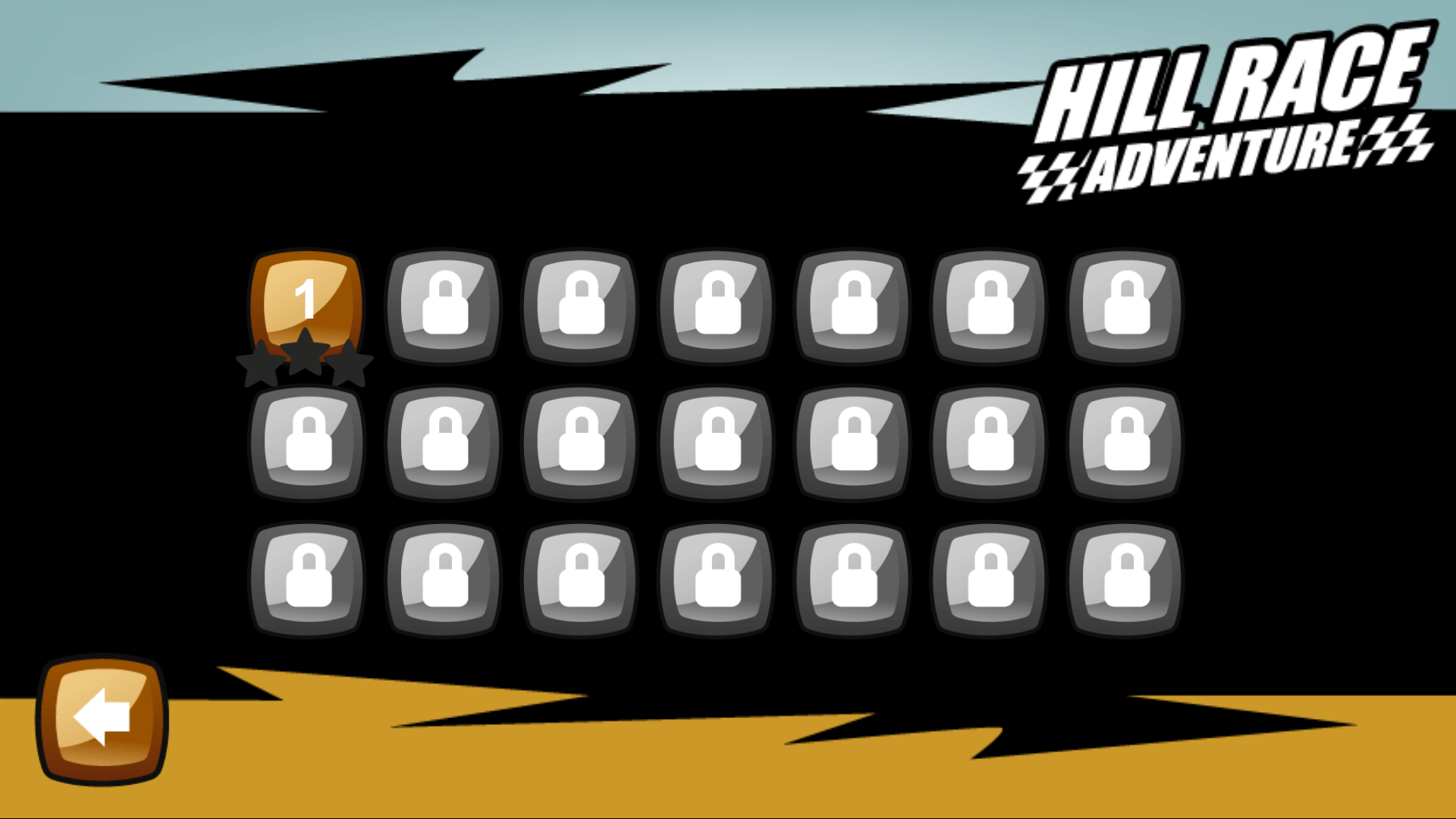 Collecting coins and fuel while racing through desert levels