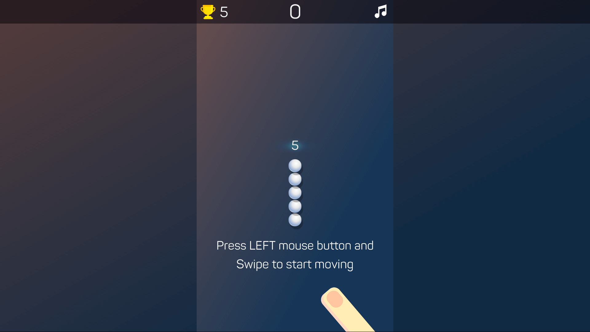 Gameplay in Hyper Snake showing the snake collecting balls and avoiding obstacles1