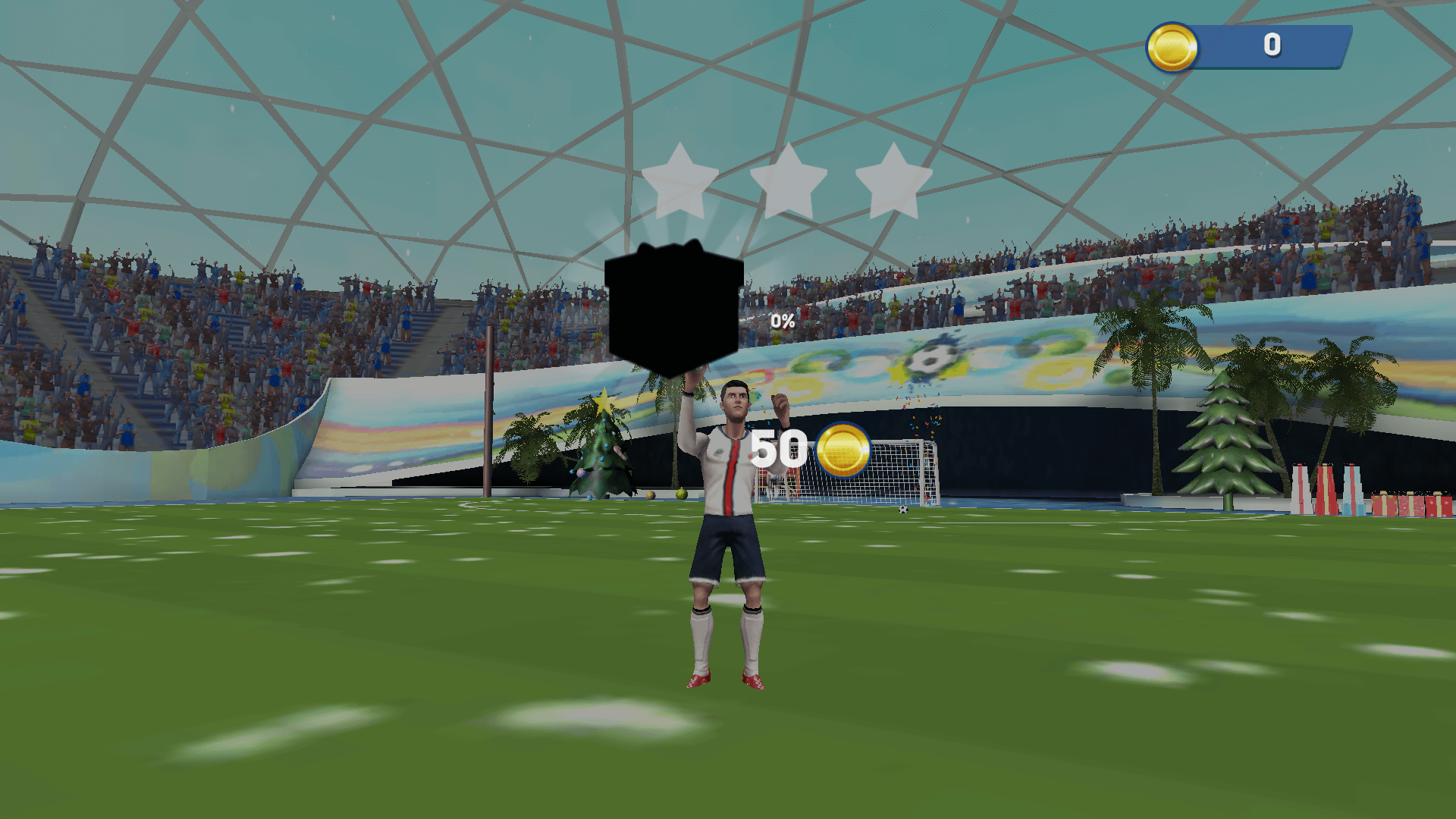 Player taking a shot in Indoor Soccer flick game2
