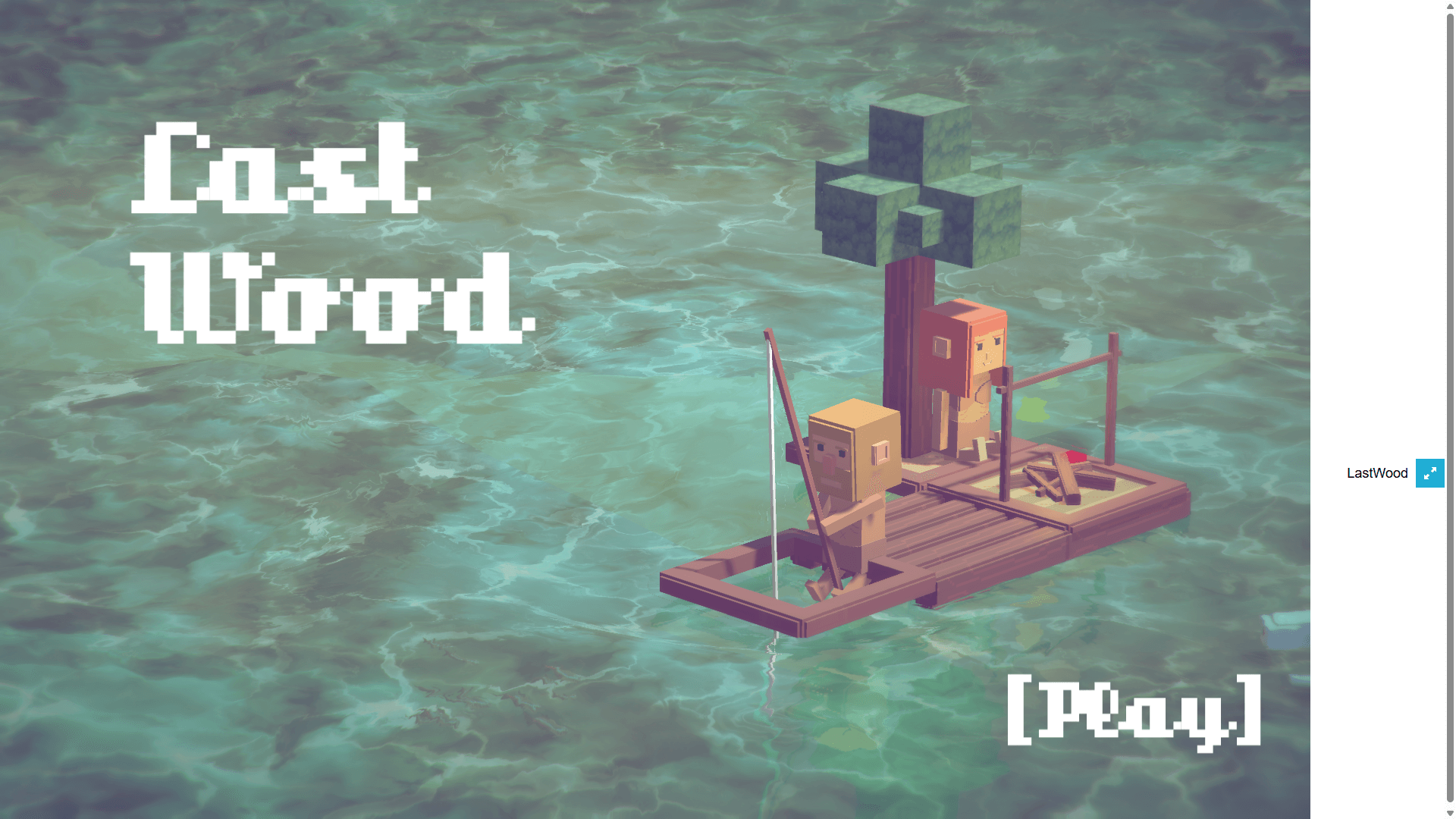 Last Wood survival game with survivors building a raft on the open ocean1