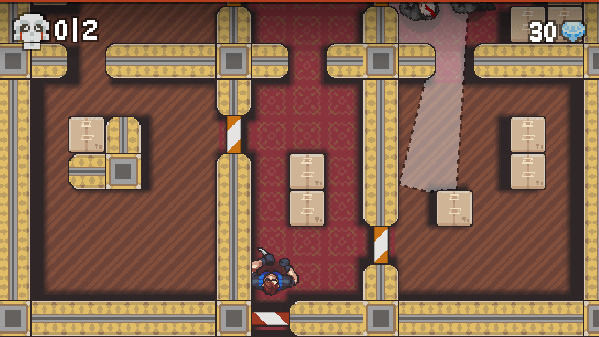 Stealthy assassin approaching an enemy from behind in Master Assassin game