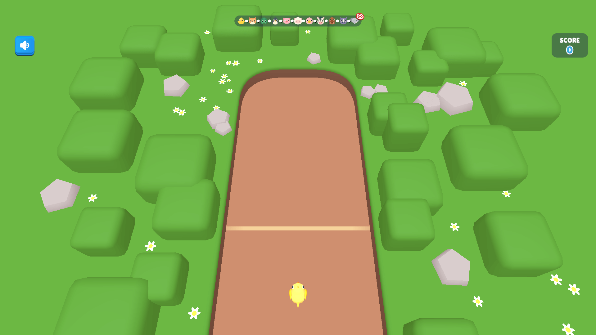 Cute animal balls being merged on a colorful game board in Merge Zoo2