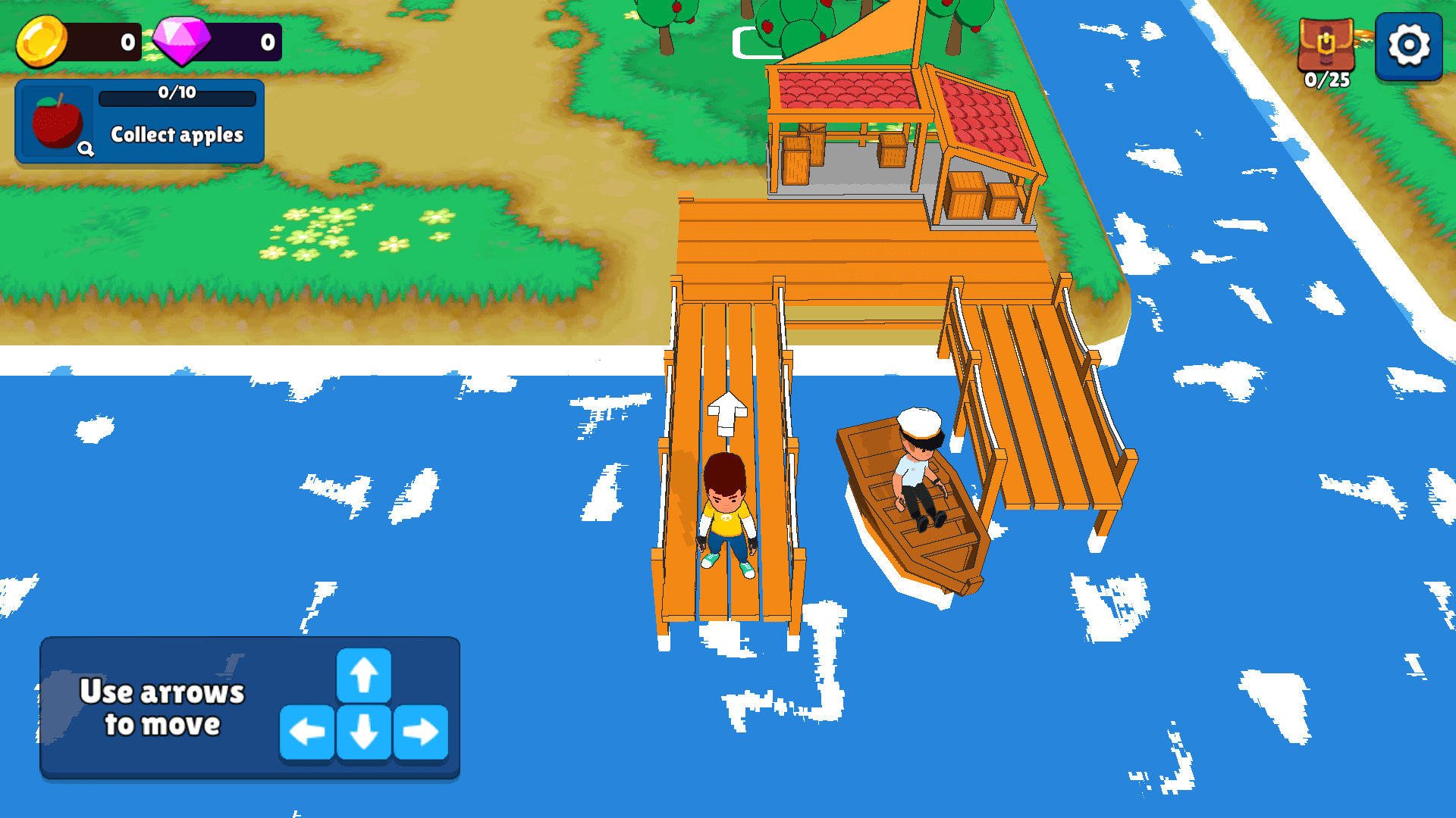 Misland game – collecting resources on a survival island3