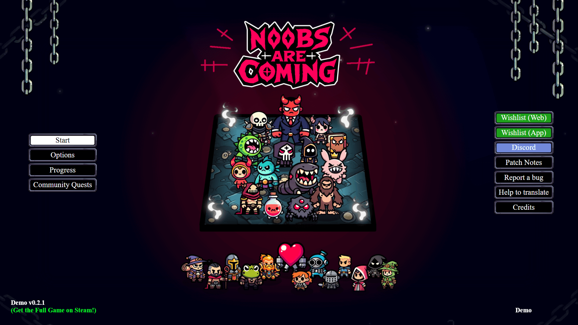 Intense visual chaos during a high-level wave of enemies in Noobs Are Coming