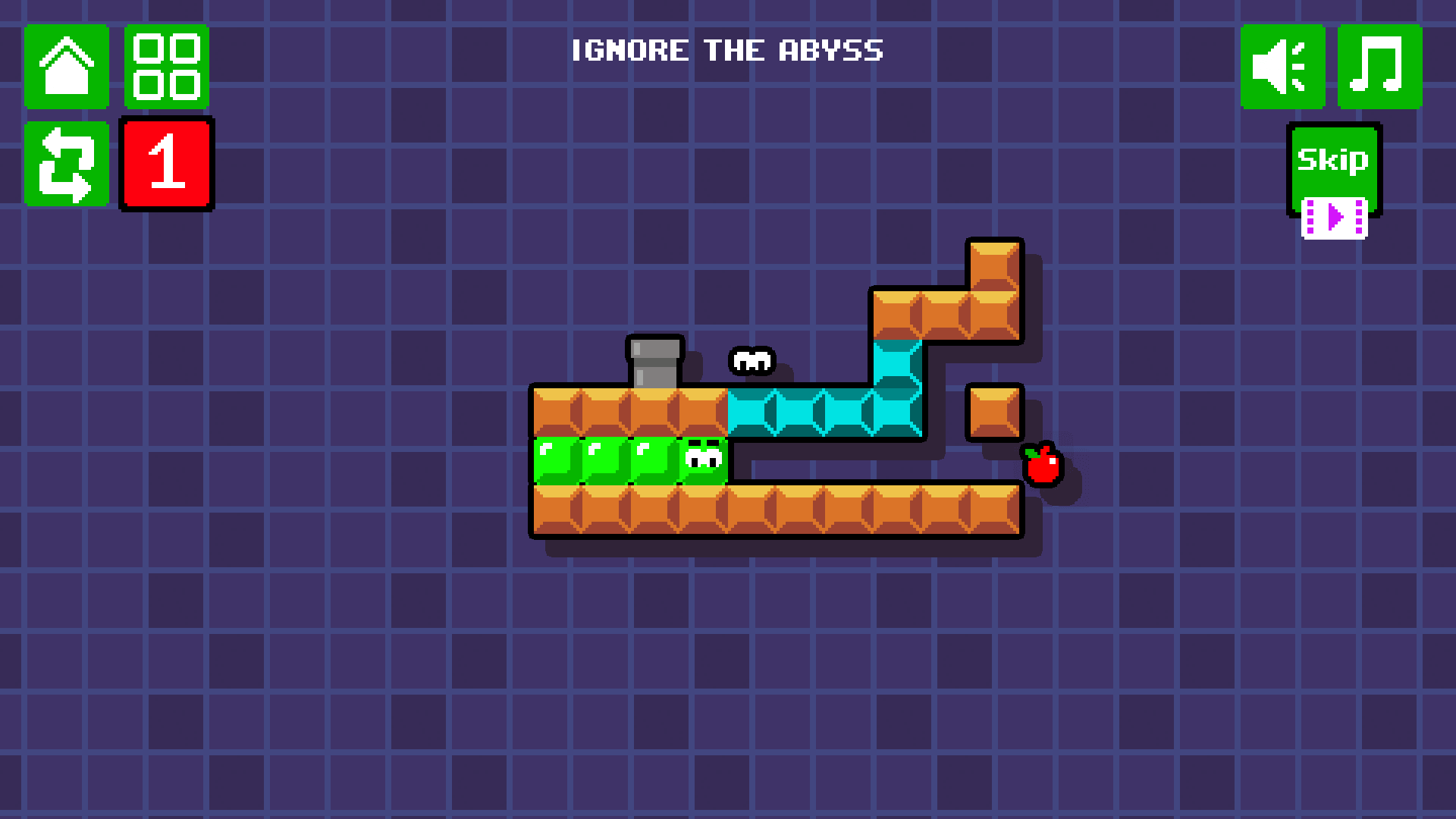 Ooze Odyssey slime character moving through colorful platform level