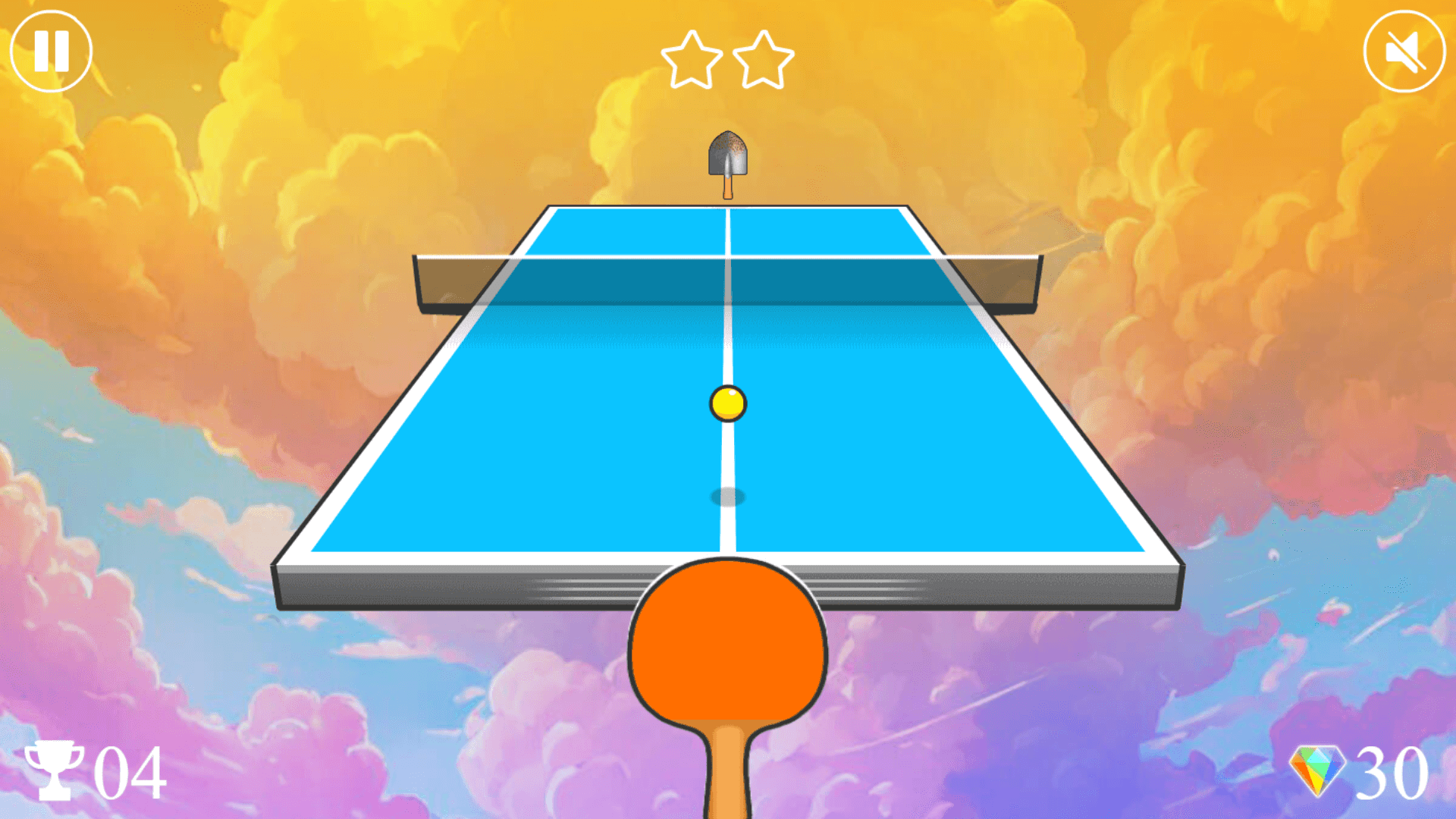 Ping Pong Go gameplay with player returning a serve2