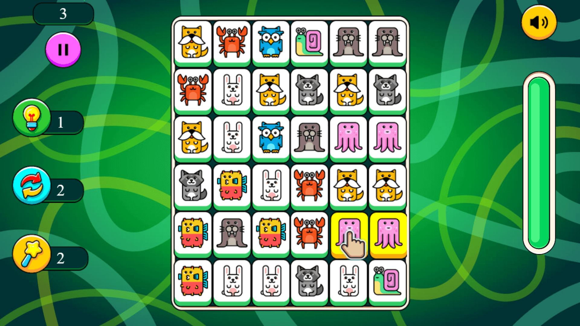 Level complete screen in Shenzhen Mahjong with all tiles cleared