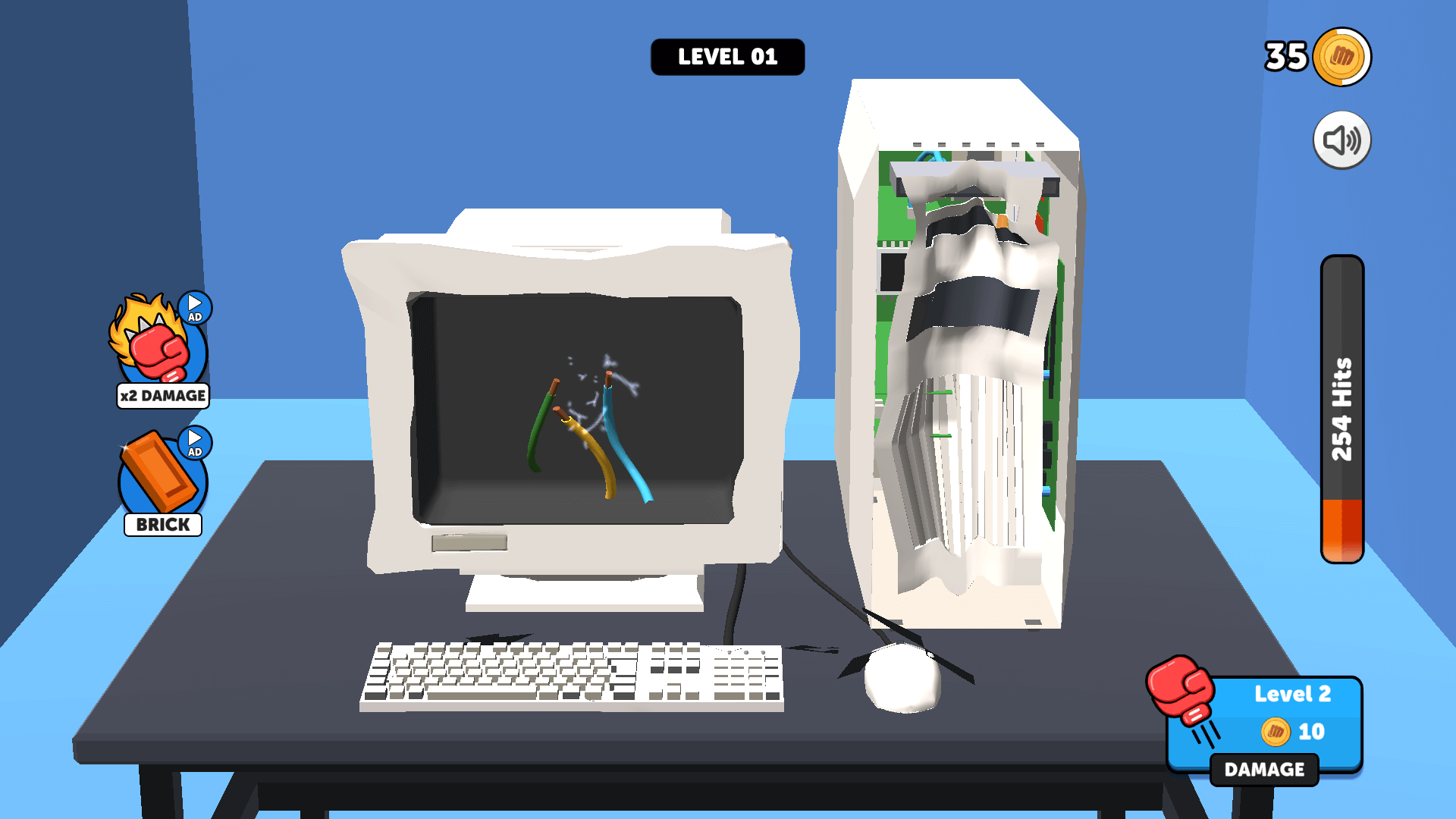Smash It game showing immersive visuals and rhythmic action1