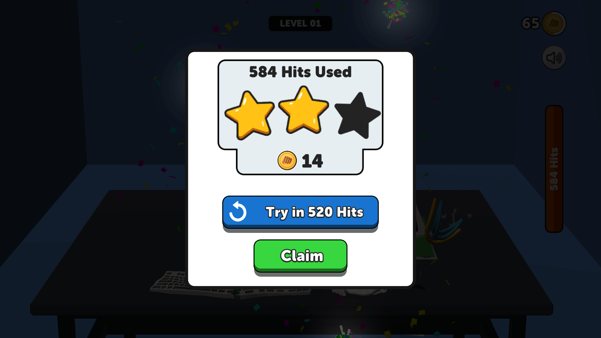 Smash It game showing immersive visuals and rhythmic action2