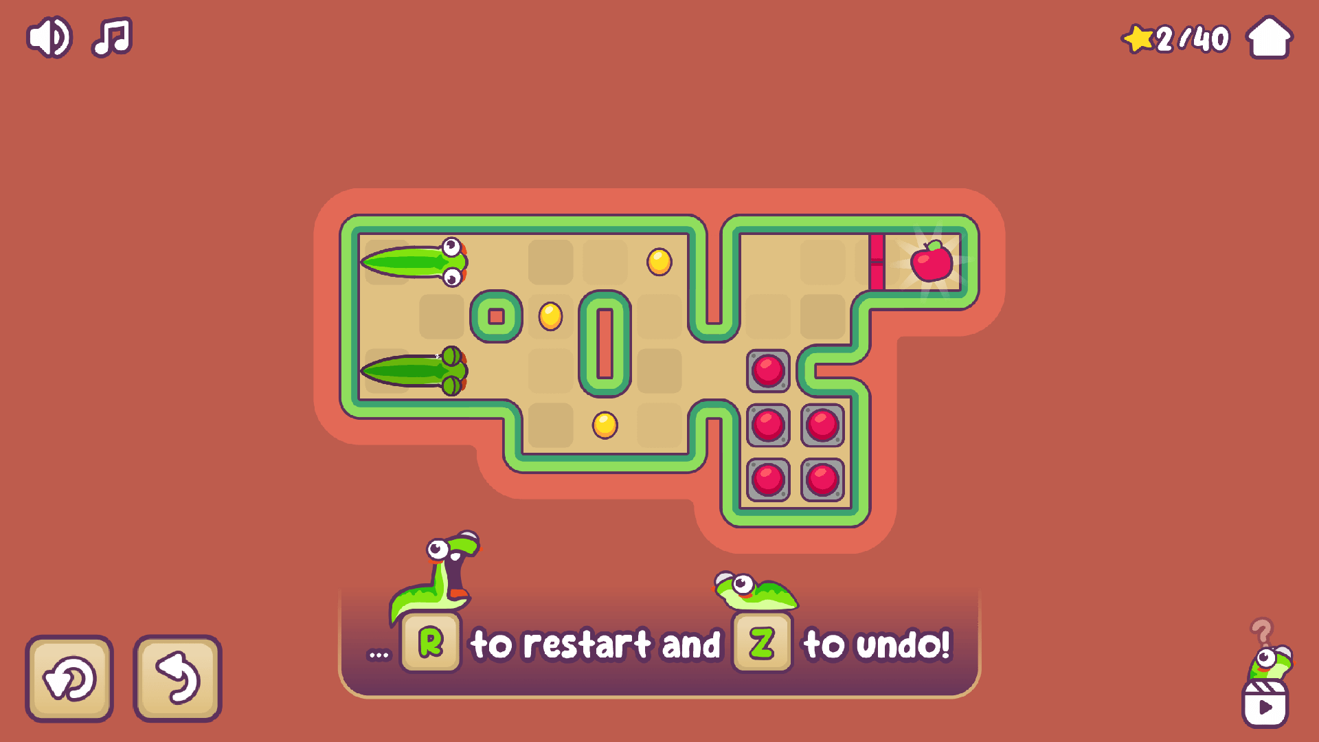 Snake Solver gameplay showing the snake solving a maze puzzle2