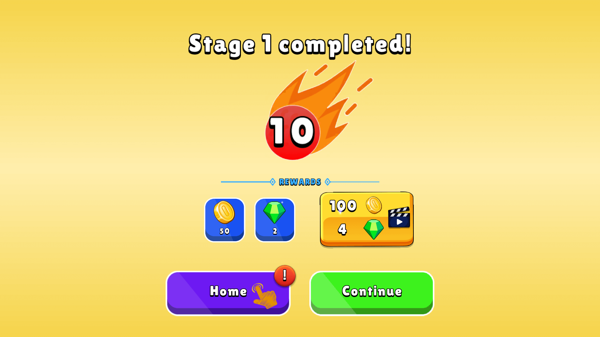 Tank Ball: Monster Battle main menu featuring start button and tank icon