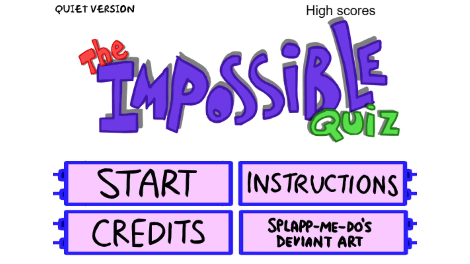 Screenshot of brain-teasing puzzle level in The Impossible Quiz3