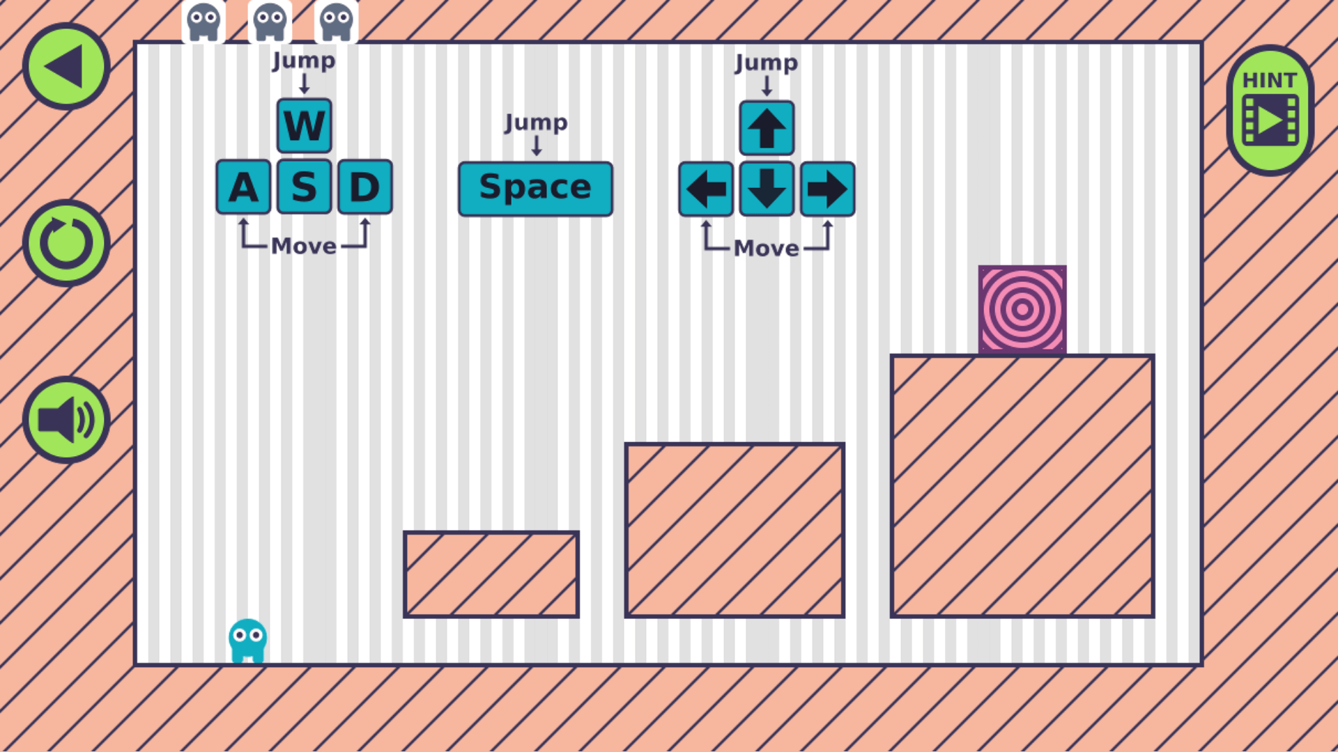 Player using a time clone to solve a switch puzzle in Time Clones game3