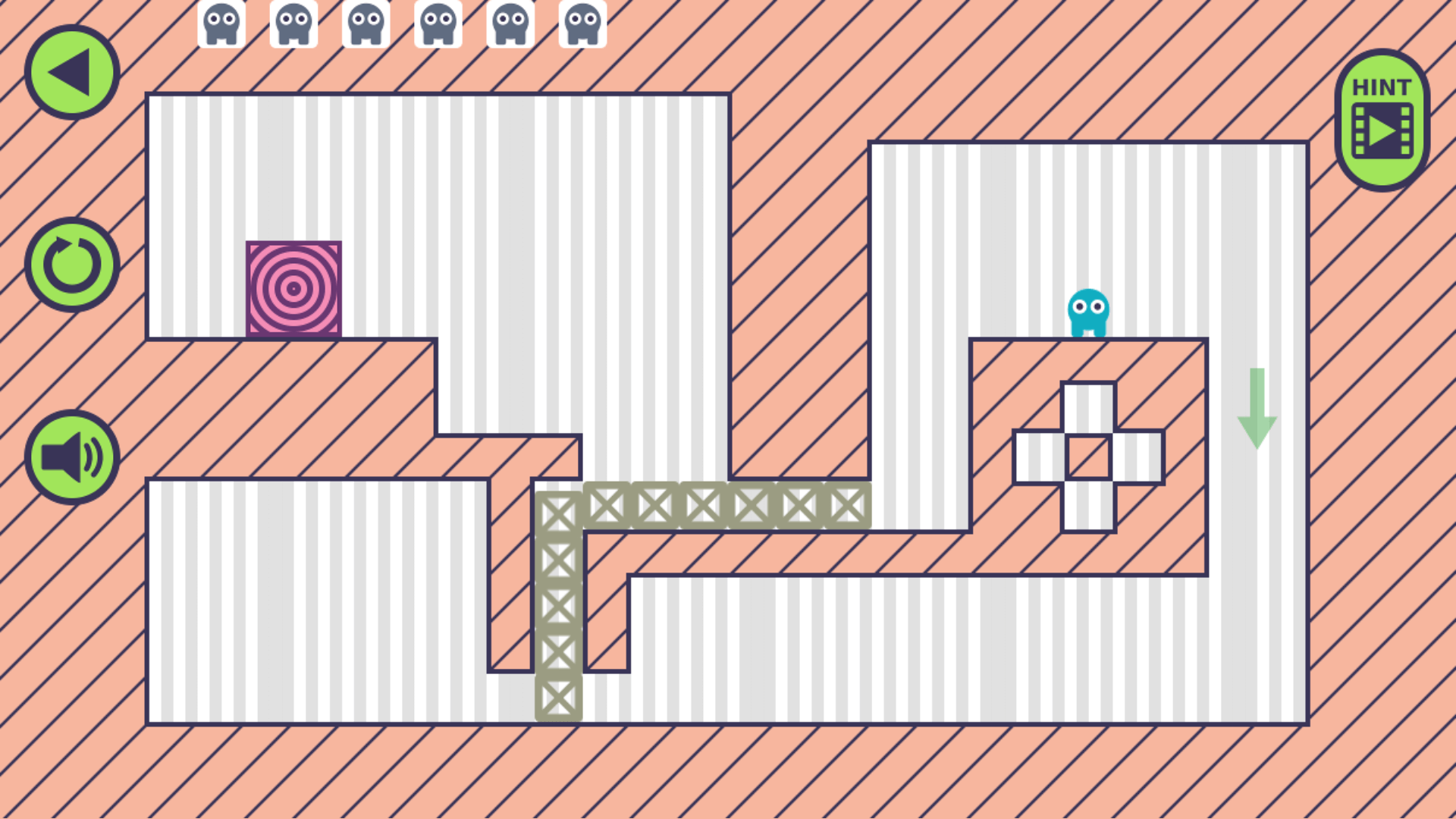 Player using a time clone to solve a switch puzzle in Time Clones game1