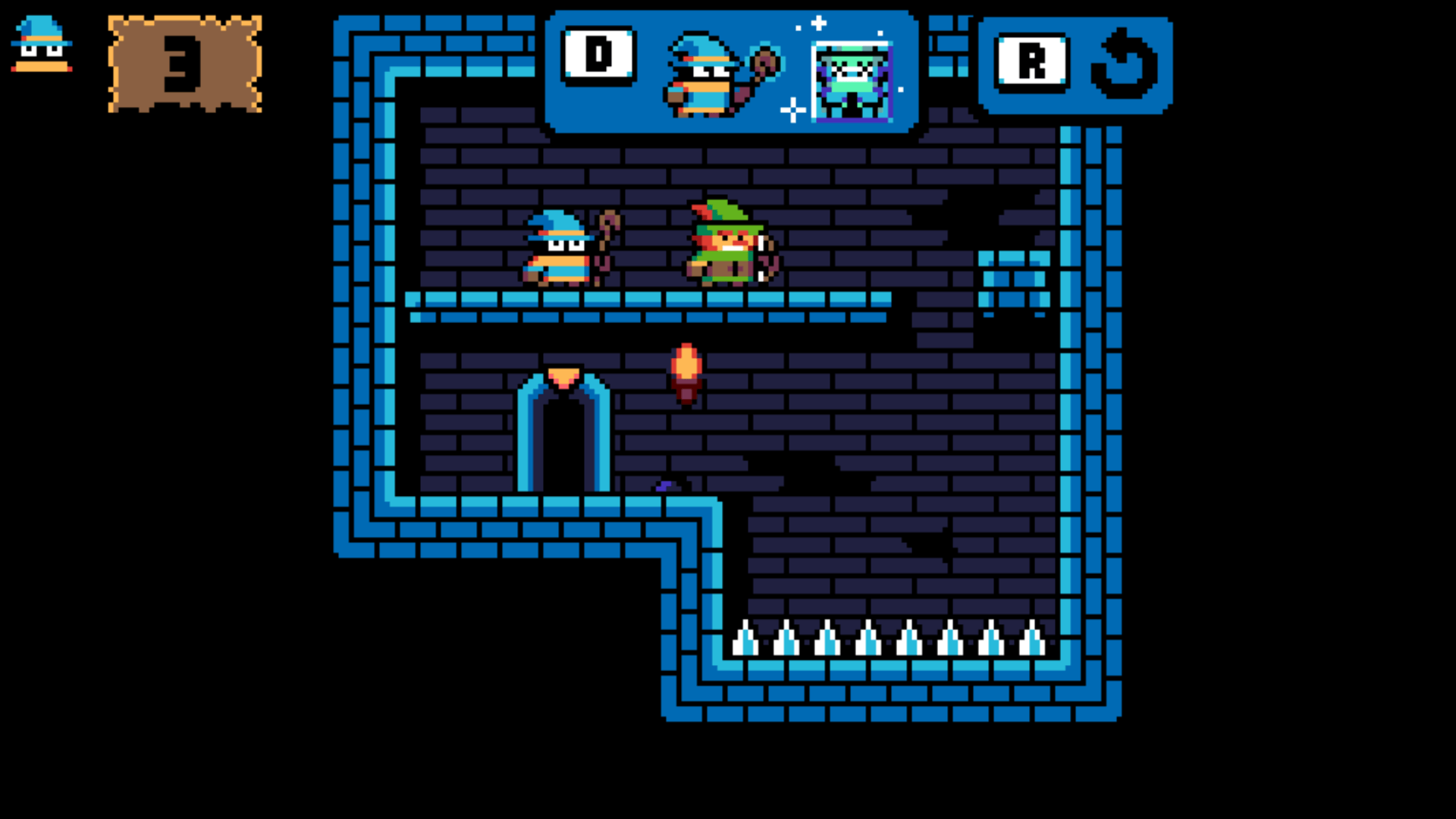 Main menu of Total Party Kill with Start and Level Select options3