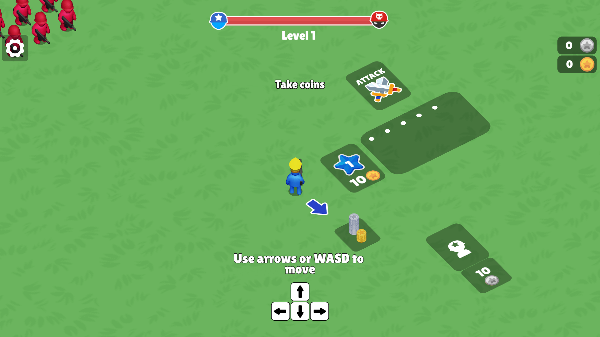 Commanding an army in battle in War Master strategy game2