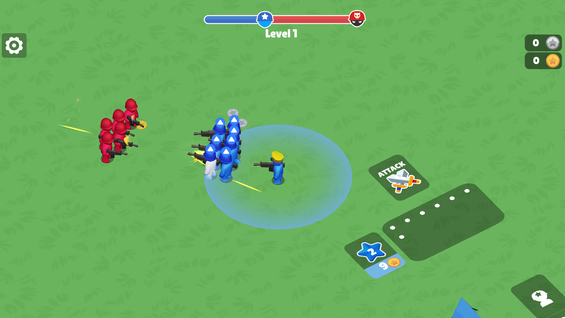 Commanding an army in battle in War Master strategy game1