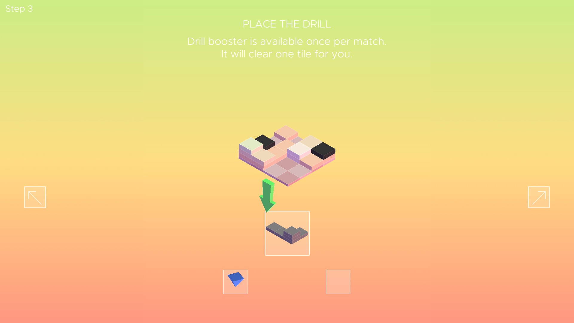 Block Blast 3D player completing horizontal and vertical lines to blast blocks and score points2