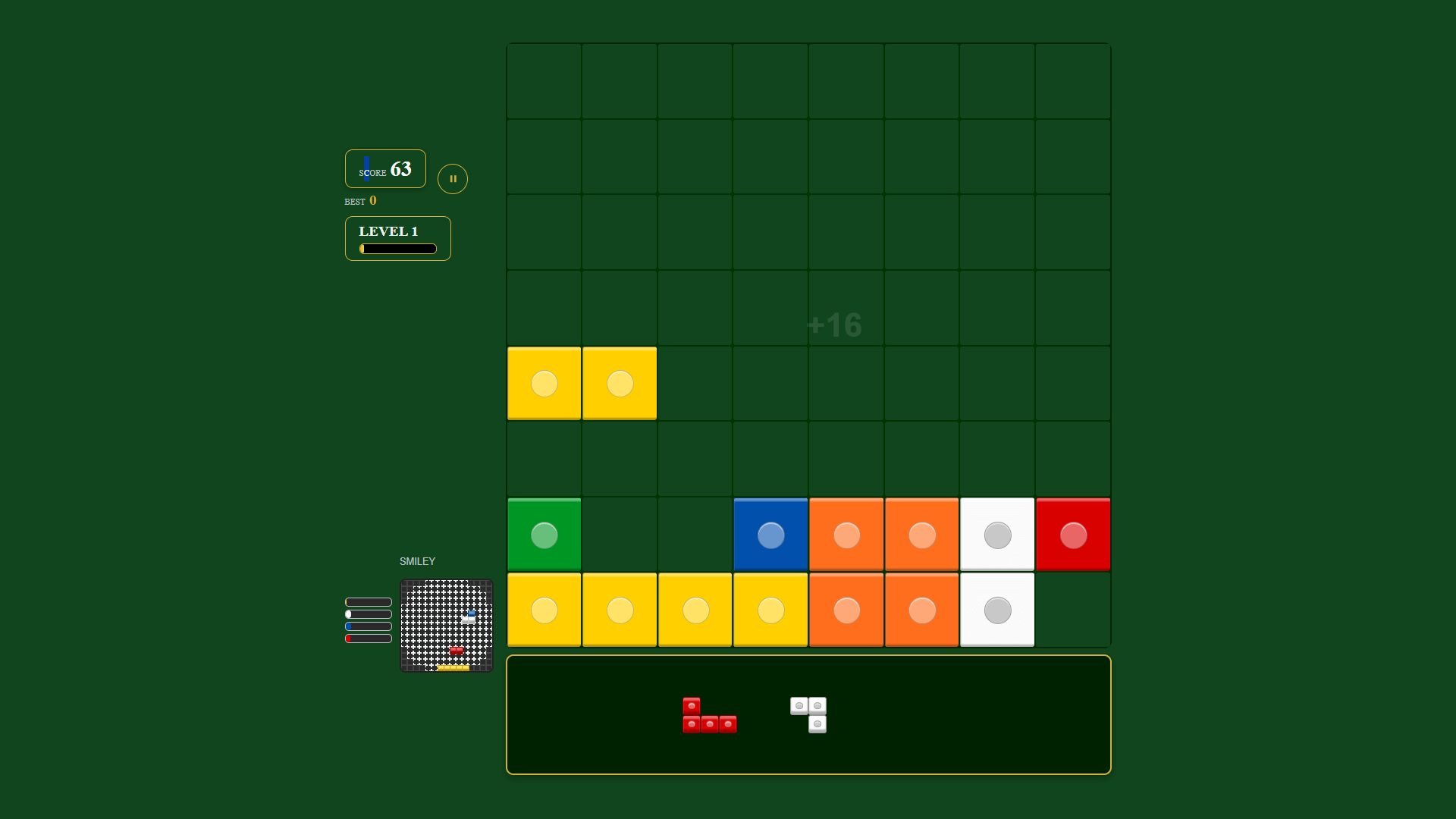 Block Pixels gameplay screenshot with colorful blocks3