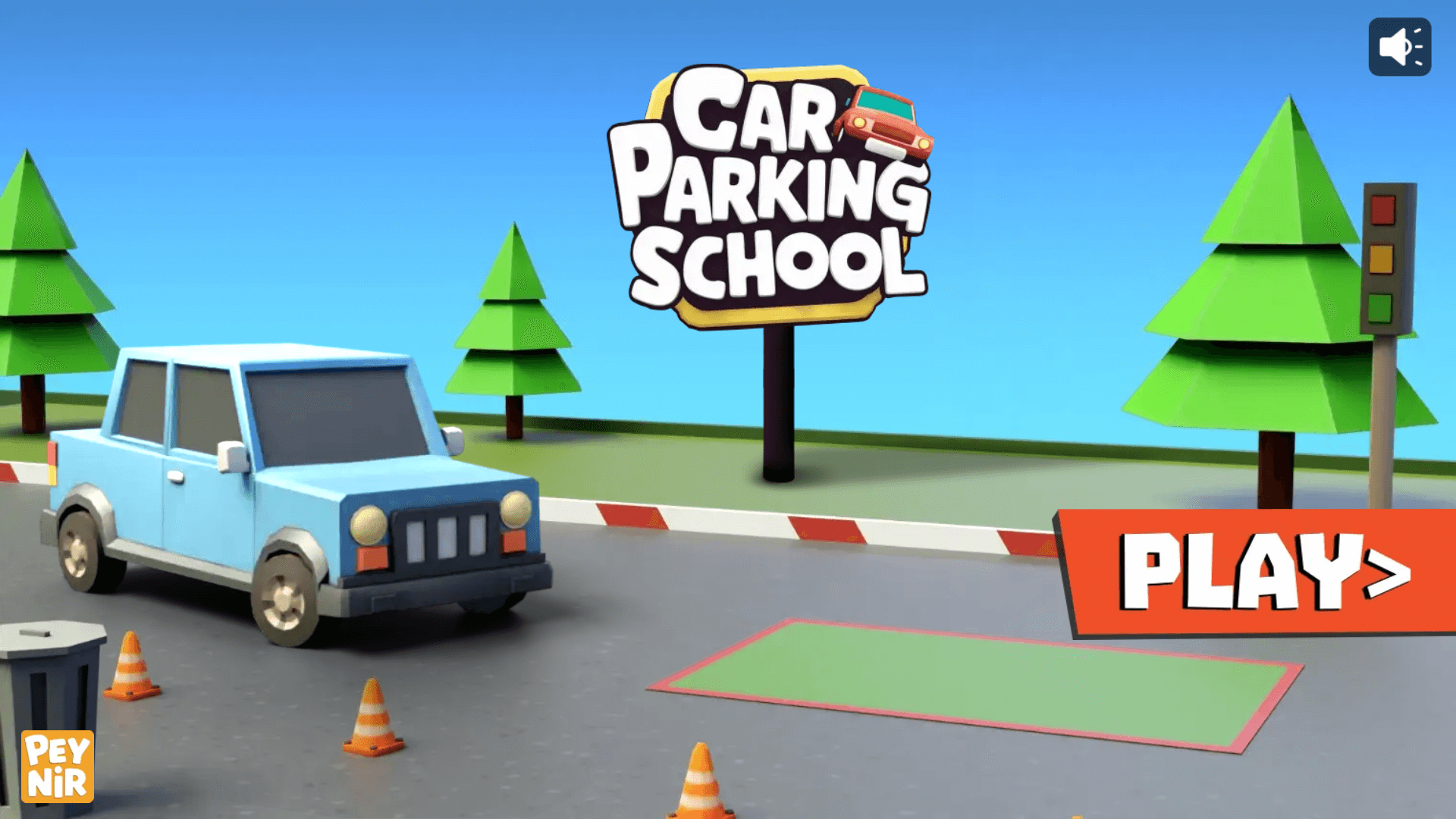 Level selection menu in Car Parking School with different parking challenges and difficulty options5