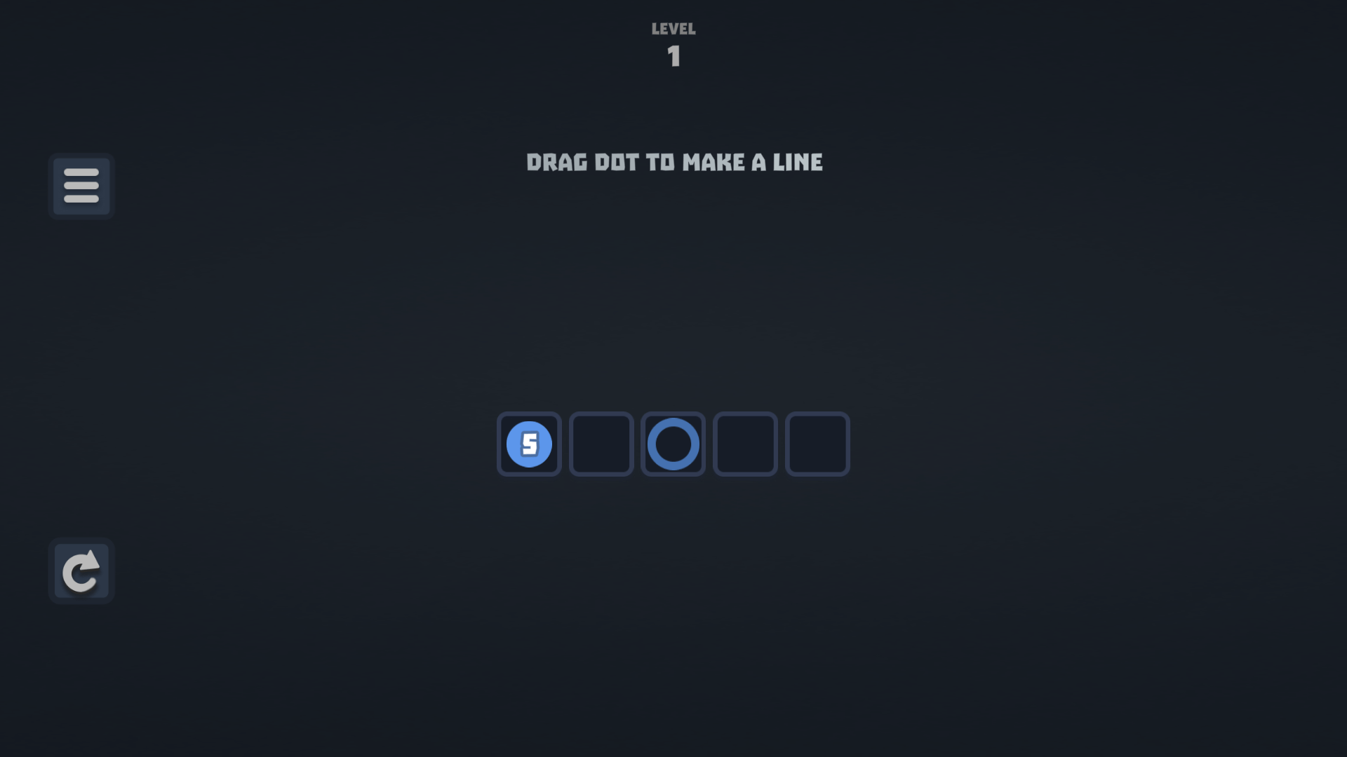 Minimalist puzzle grid with number clues in Cosmos Lines game