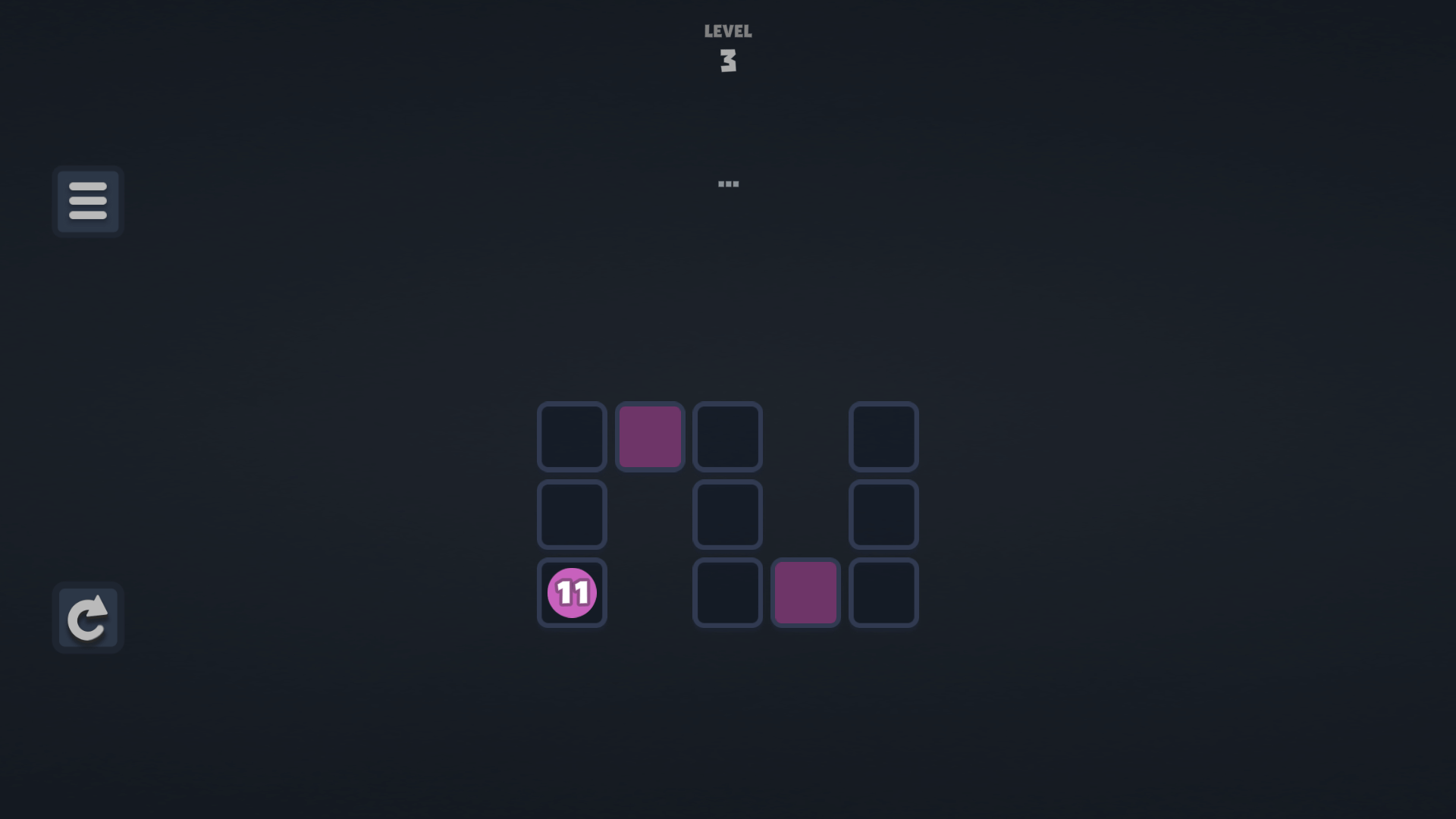 Relaxing puzzle interface from Cosmos Lines with numbers and lines